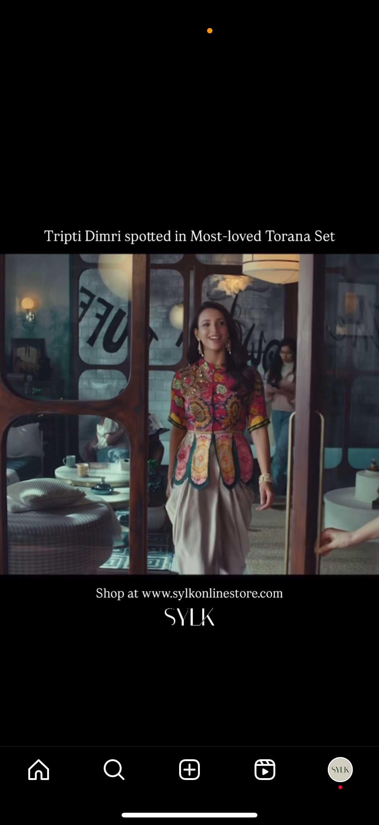 Tripti Dimri in Torana Embroidered Peplum Top with Dhoti Pants