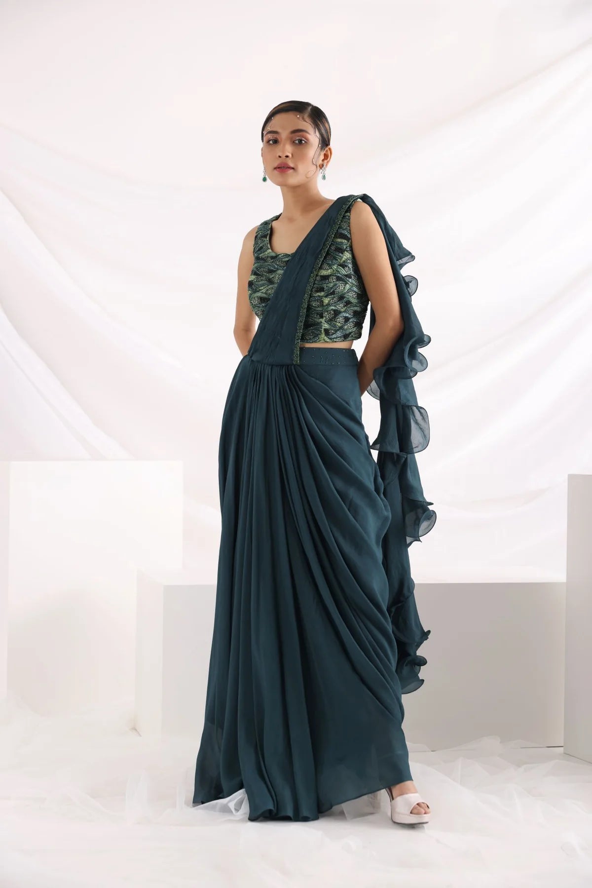 Alida Draped Saree Set