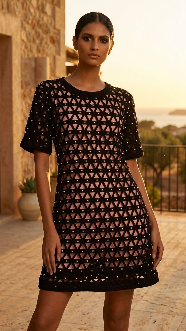 Max triangle dress & slip