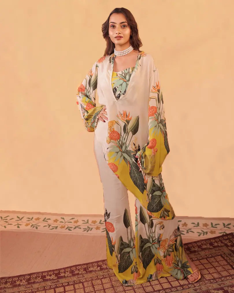 Kokum Asymmetric tunic Co-ord Set