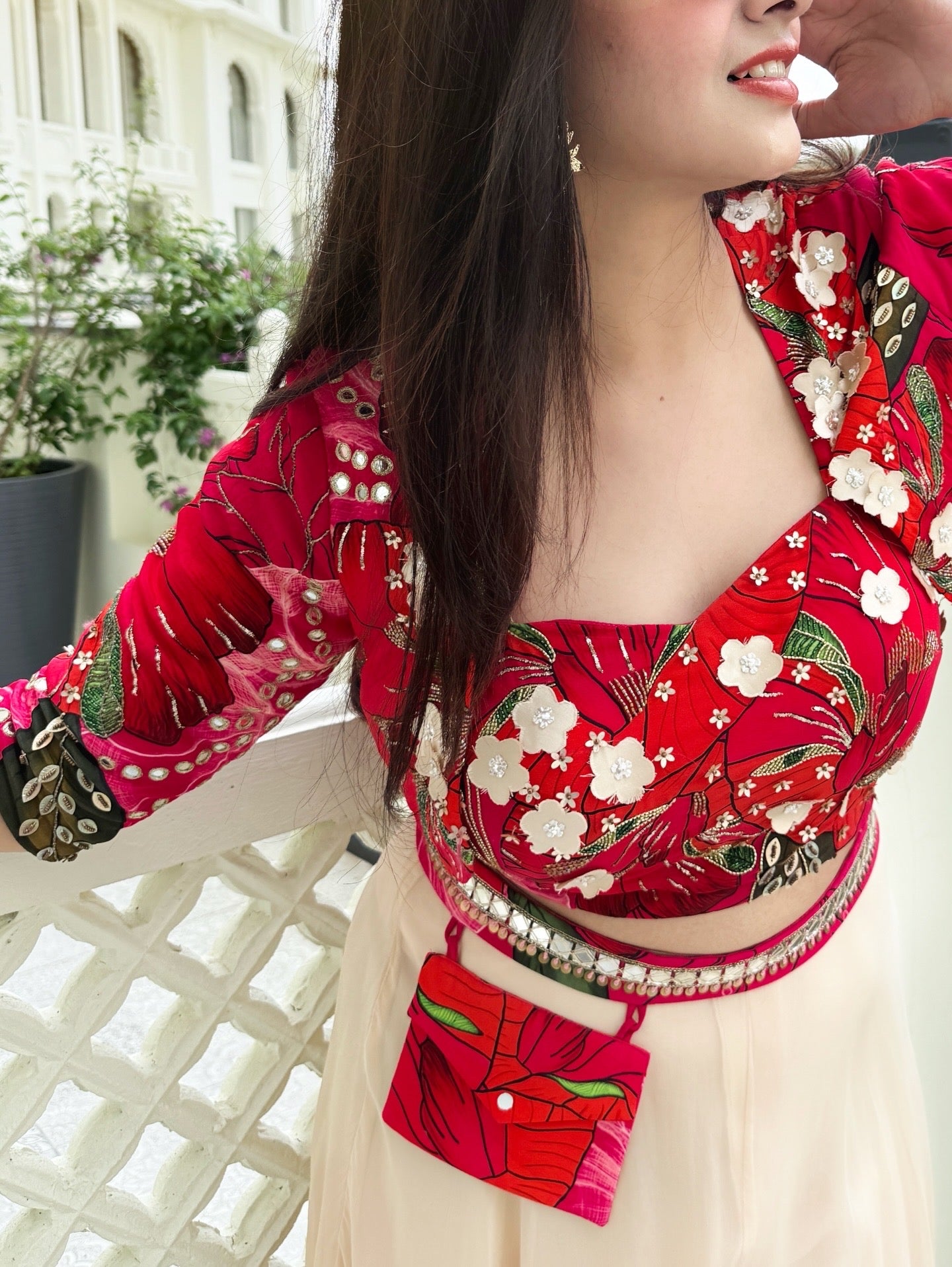 Aanchal Jain | Zariyah Embroidered Upside Down Palazzo Set