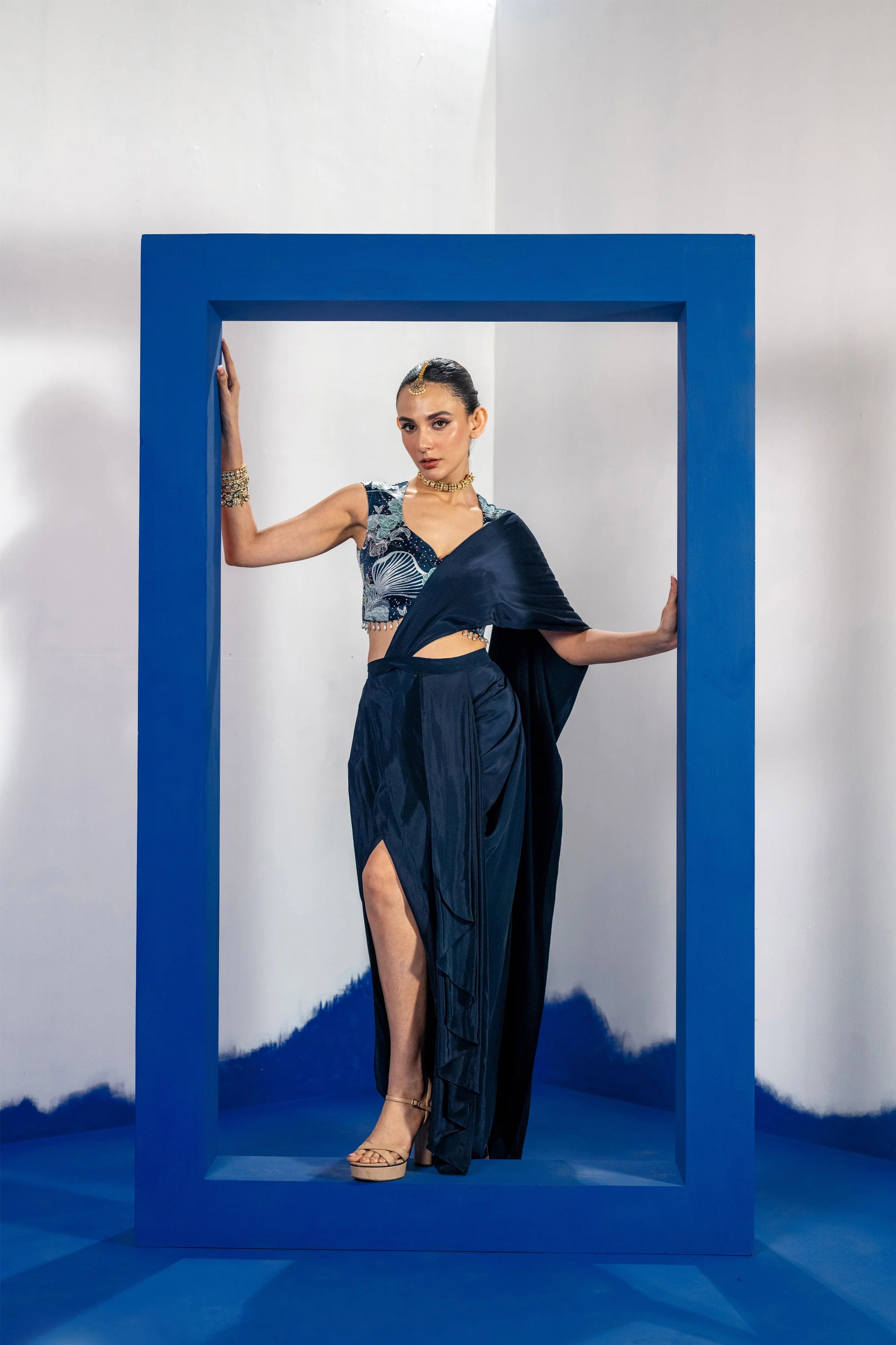 Rangtara Drape Saree Set