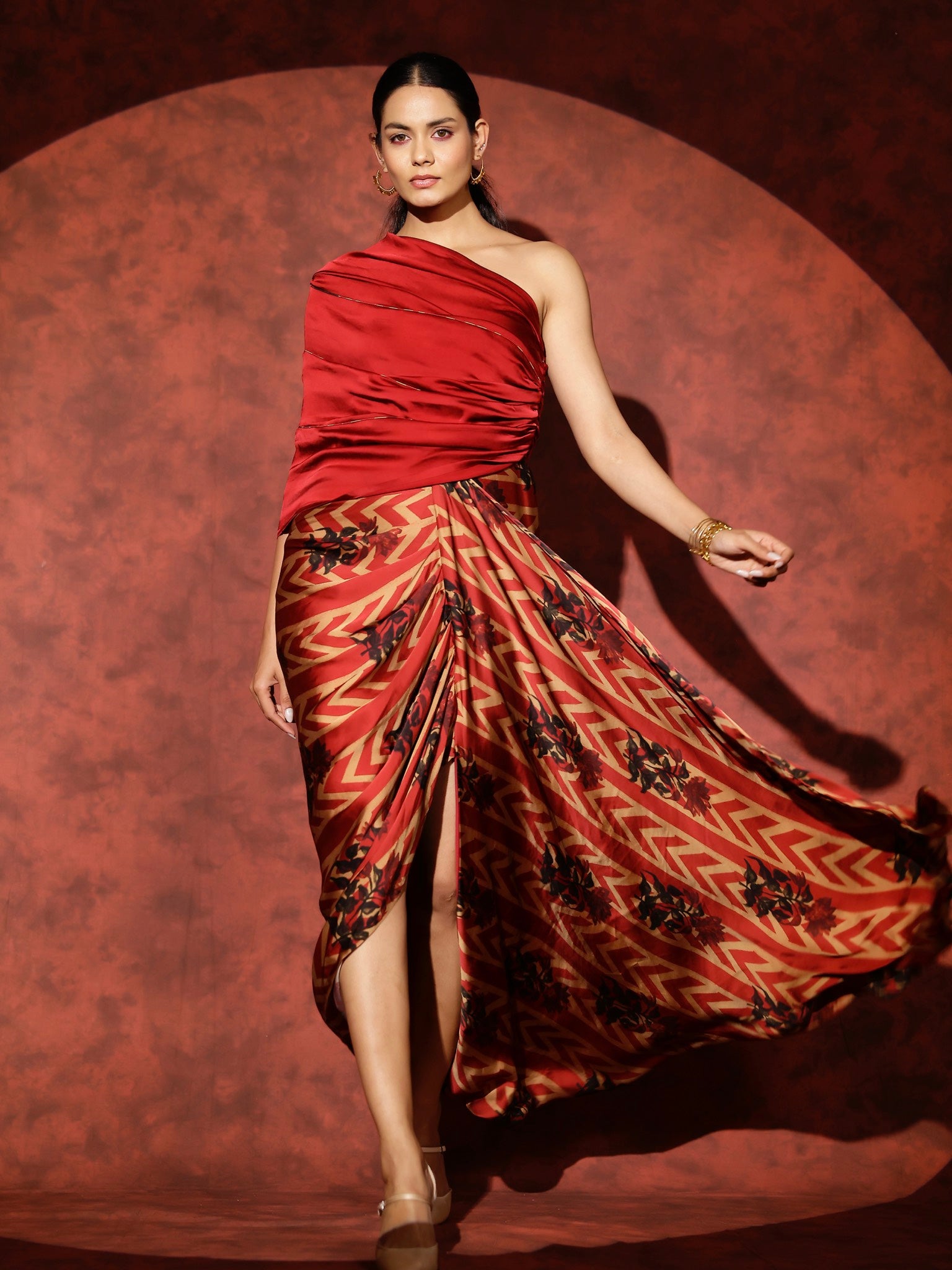 Palladio One Shoulder Gown