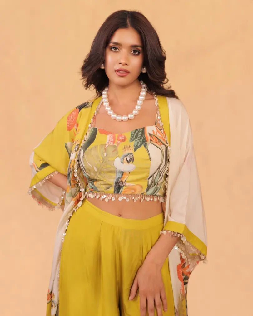 Kokum Shrug Co-ord Set