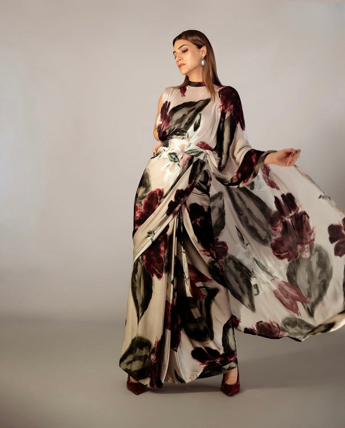 Kriti Sannon in Ivy Gardenia Pallu Saree