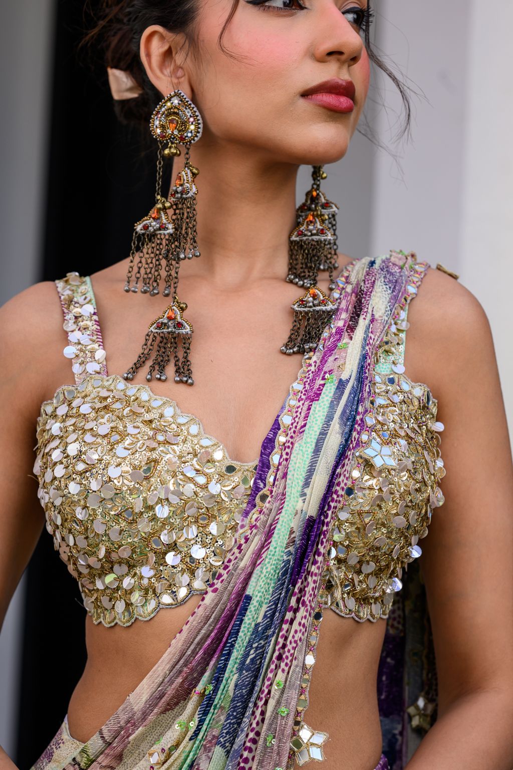 Eden Saree Paidawn with Hand Embroidered Blouse