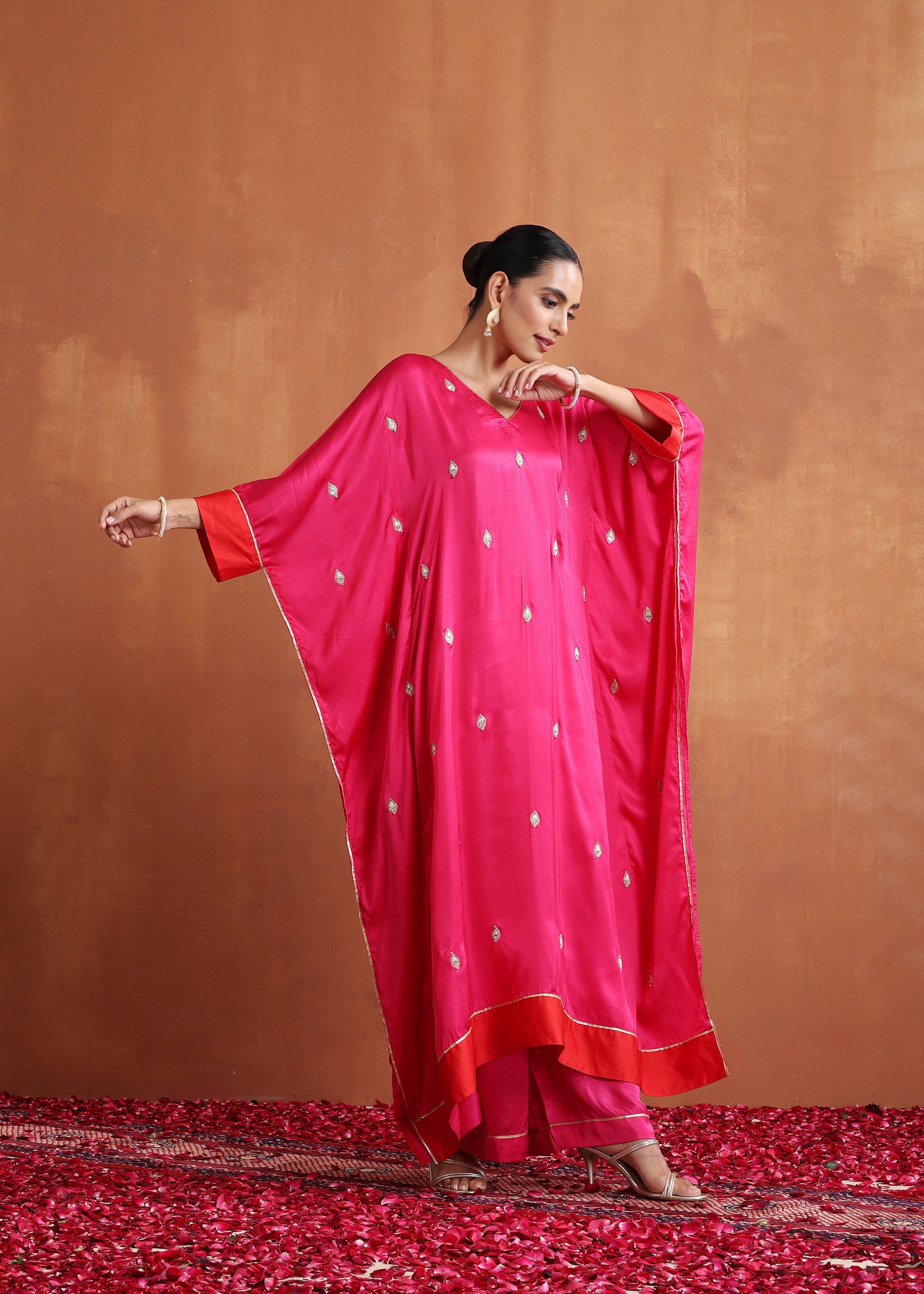 Mehr Fuchsia Pink Kaftan Set