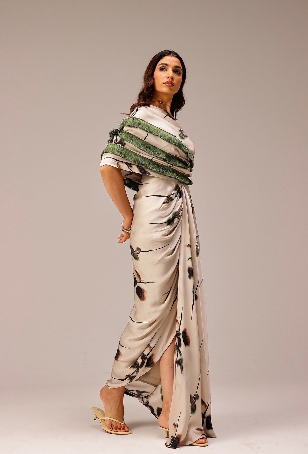 Eden One-Shoulder Gown