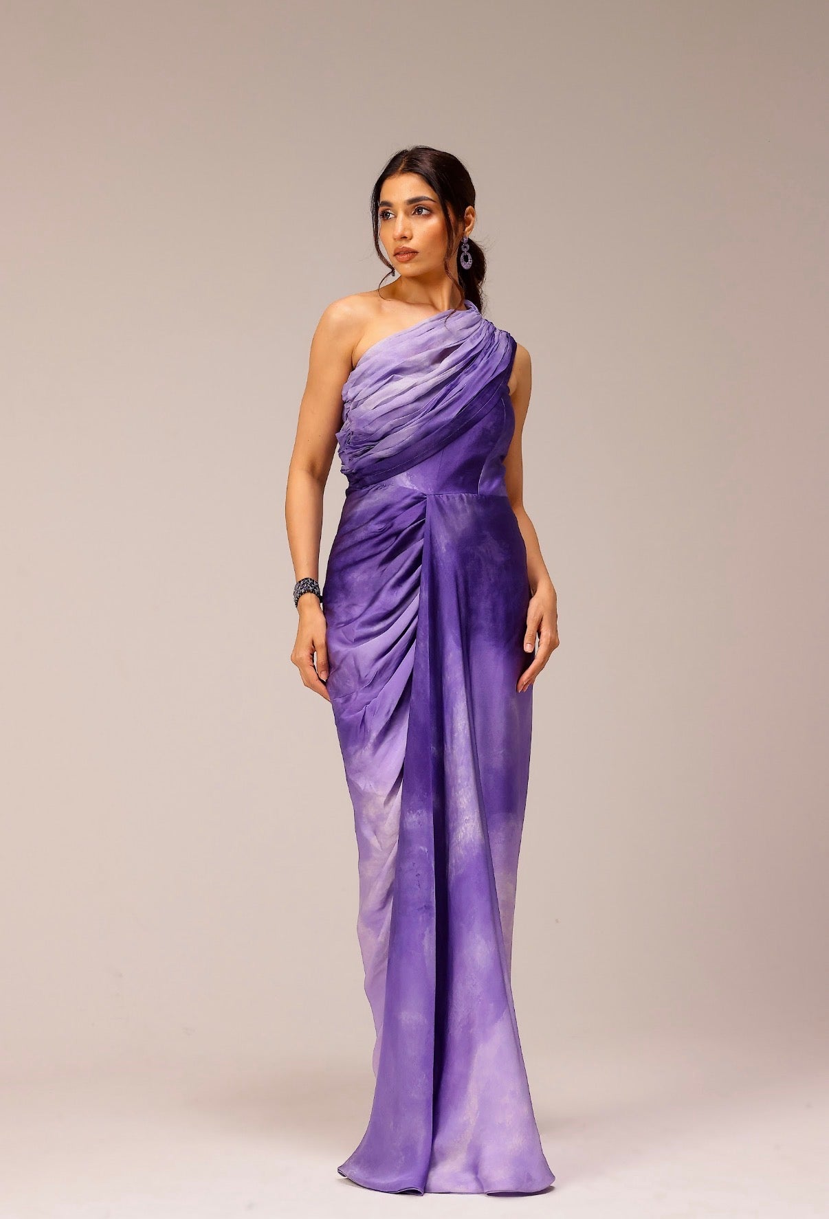 Iris One Shoulder Gown