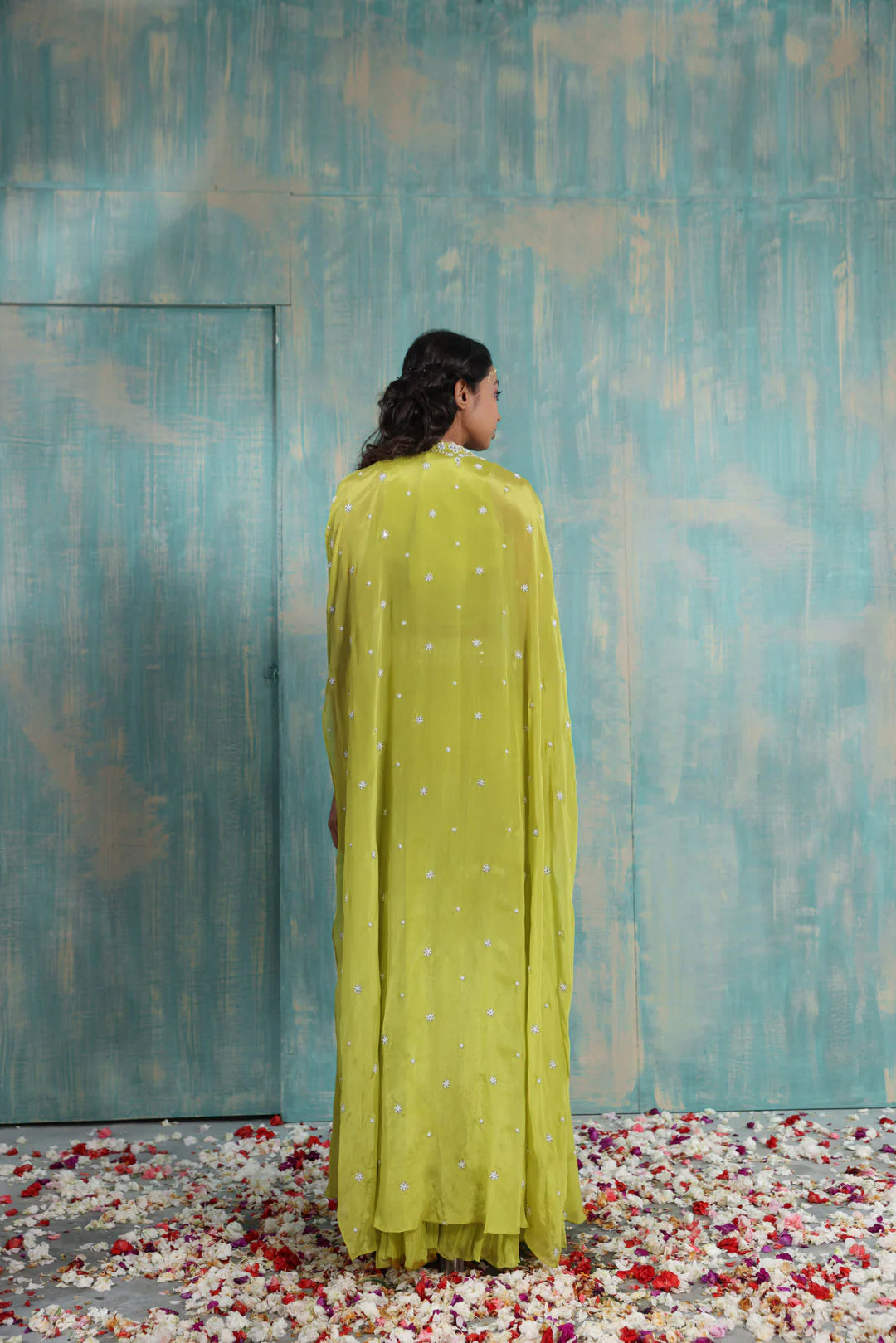 Omala Cape Jacket Set"