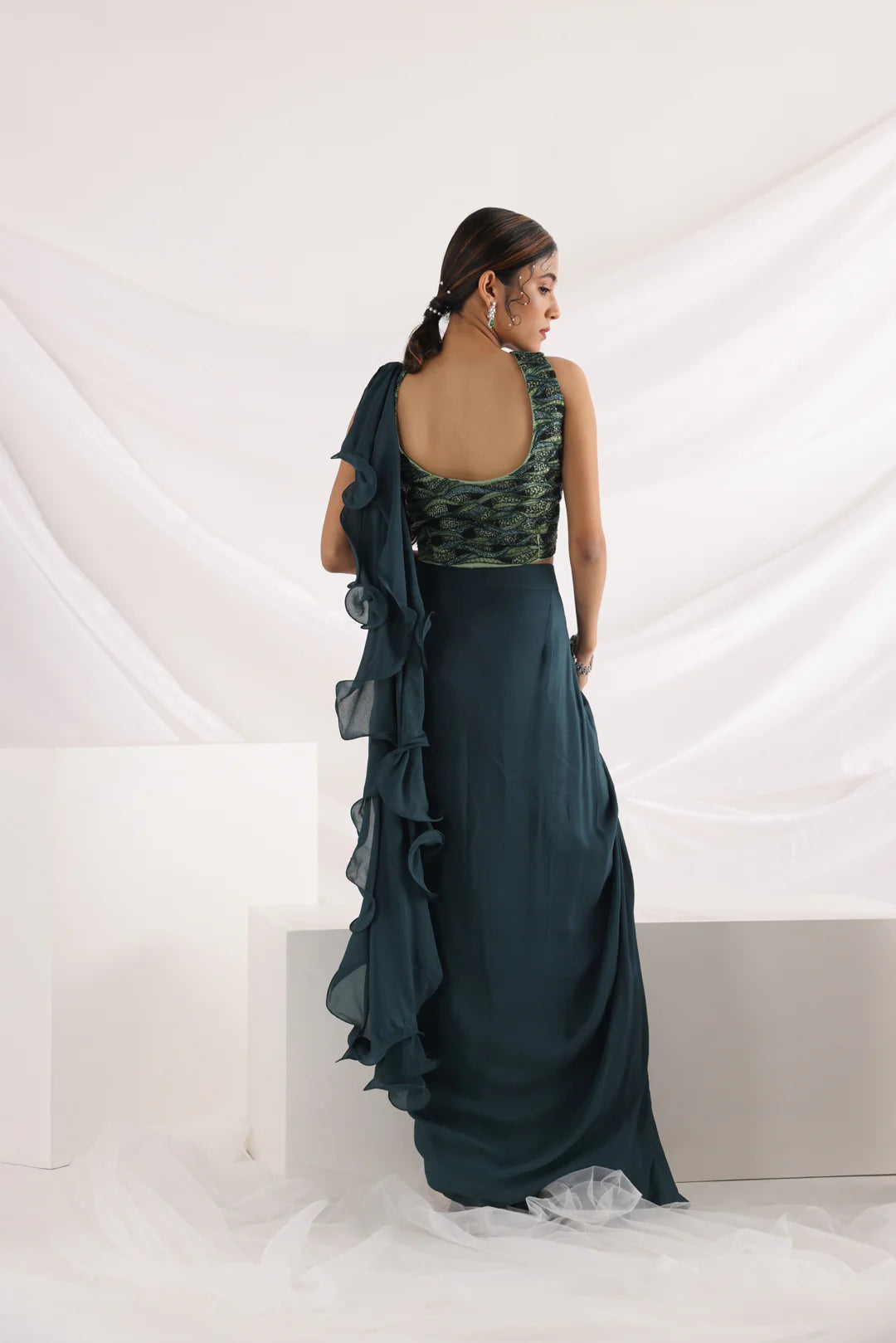 Alida Draped Saree Set