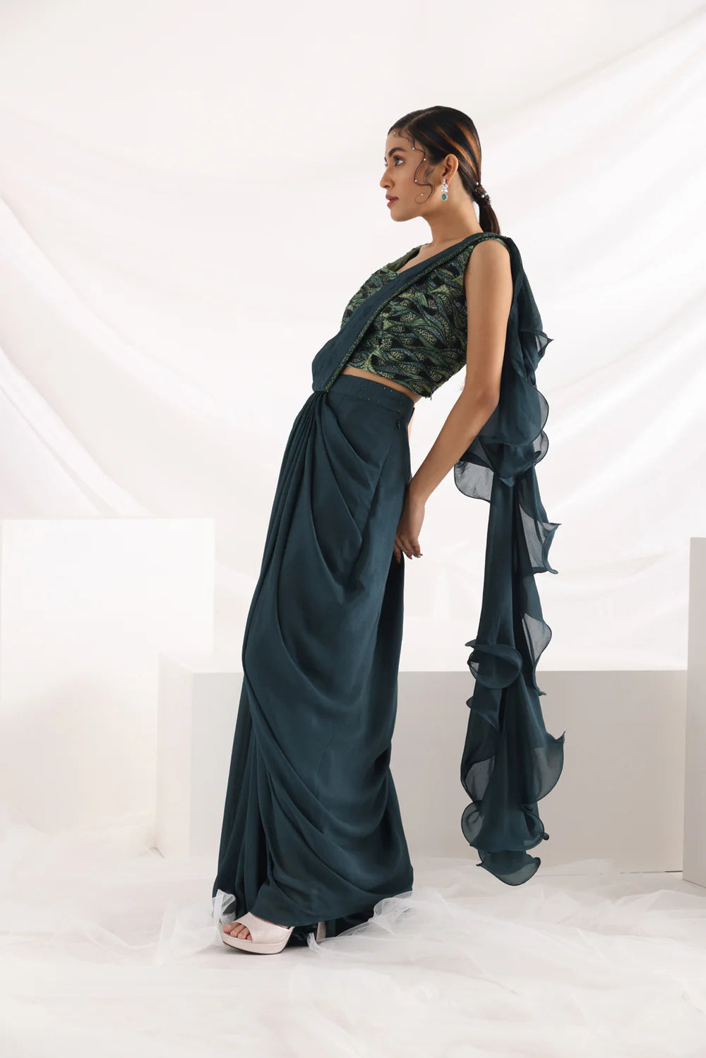 Alida Draped Saree Set