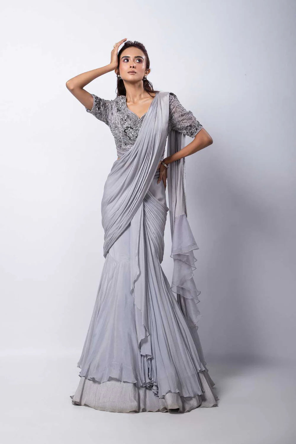Remi Drape Saree Set