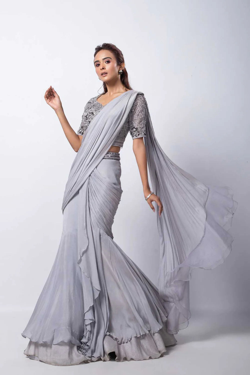 Remi Drape Saree Set