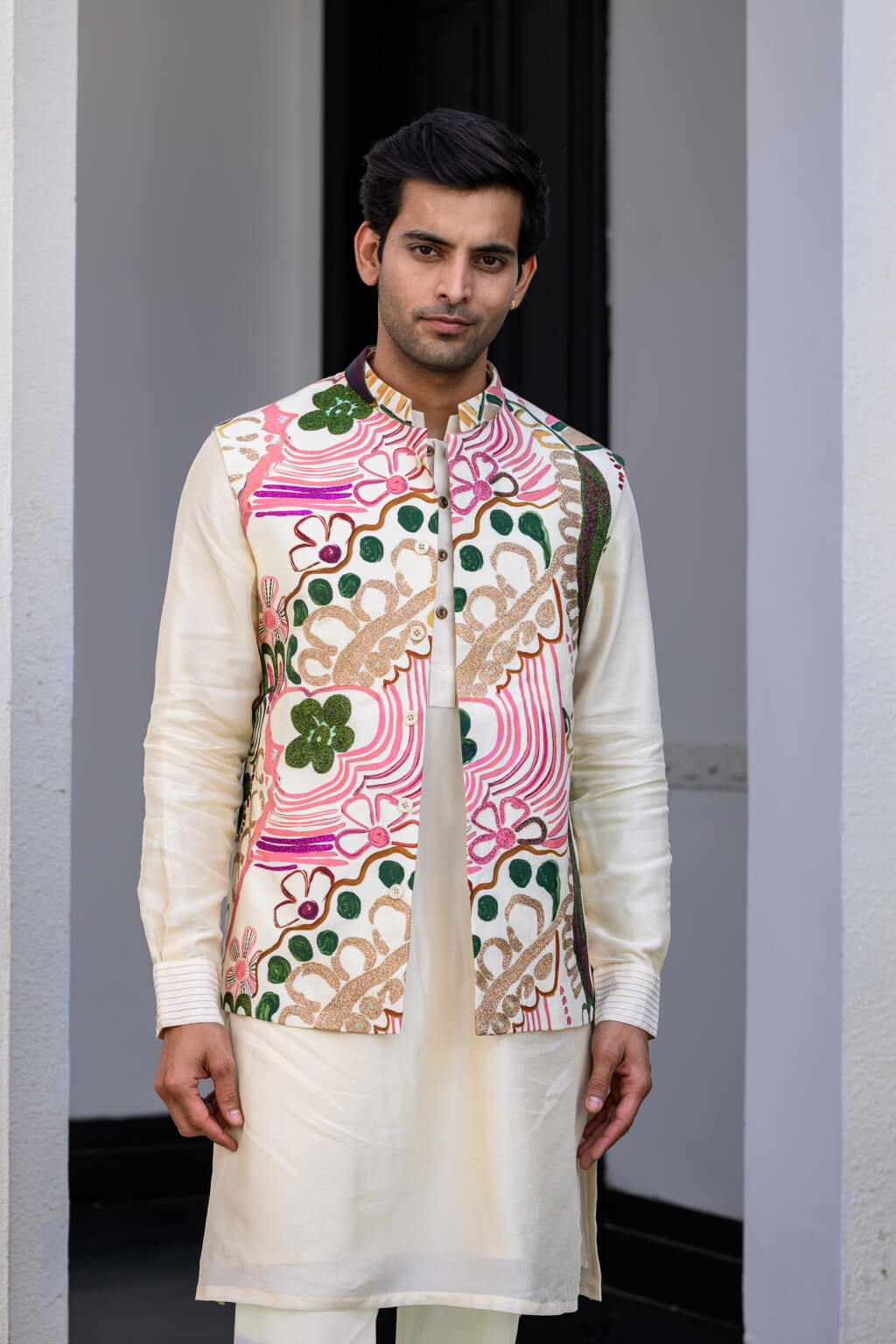 Flora Metallic Highlighted Bundi Set