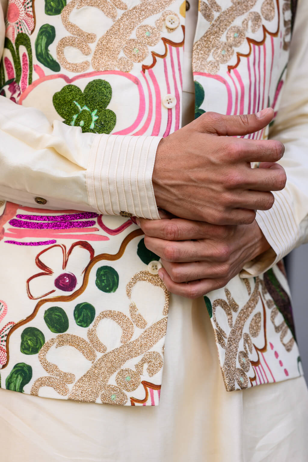 Flora Metallic Highlighted Bundi Set