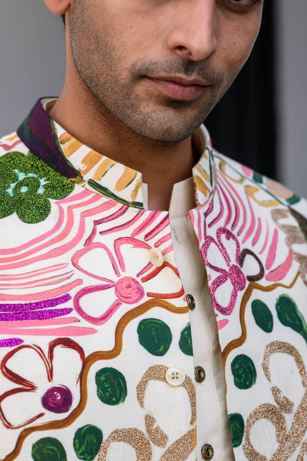 Flora Metallic Highlighted Bundi Set