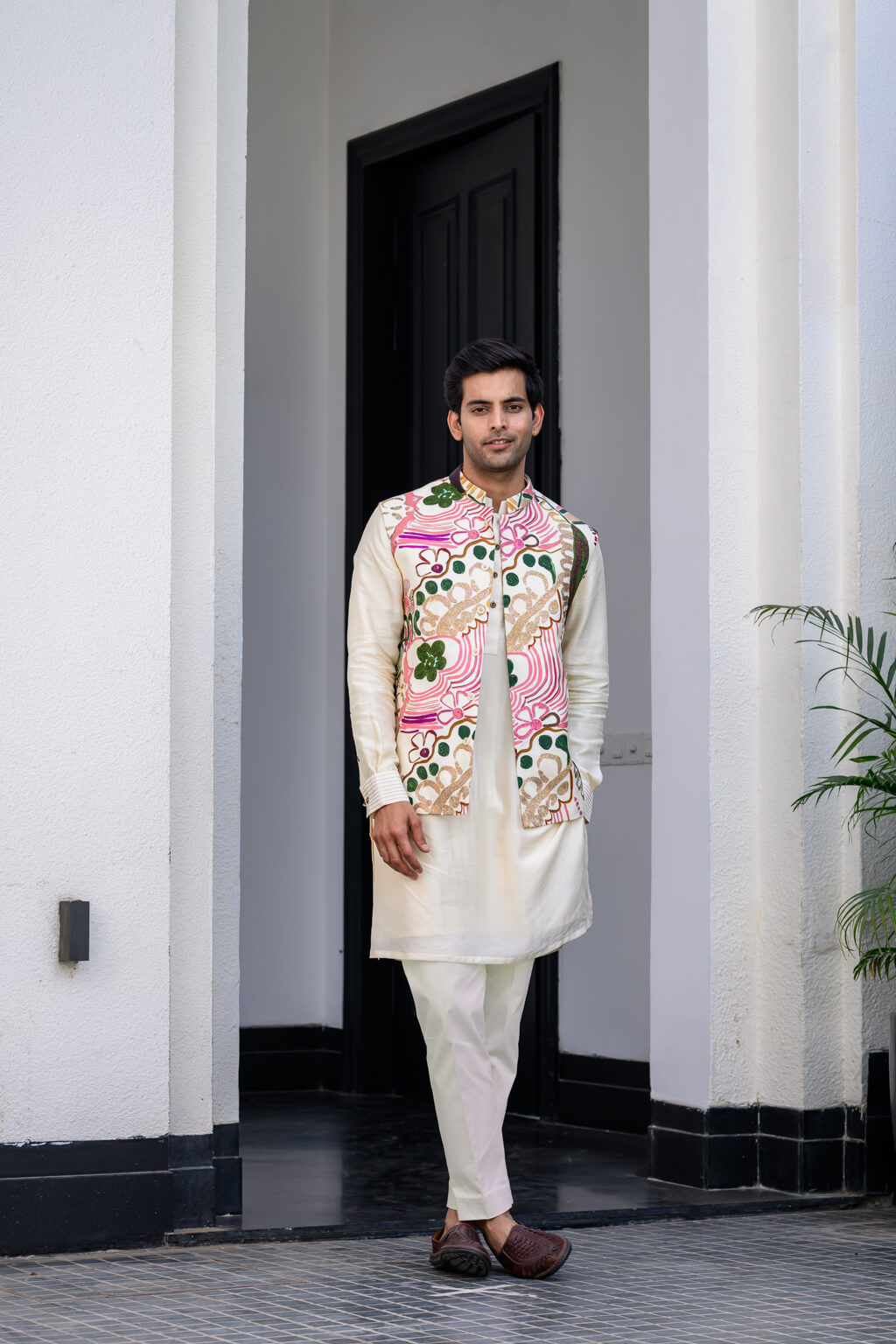 Flora Metallic Highlighted Bundi Set