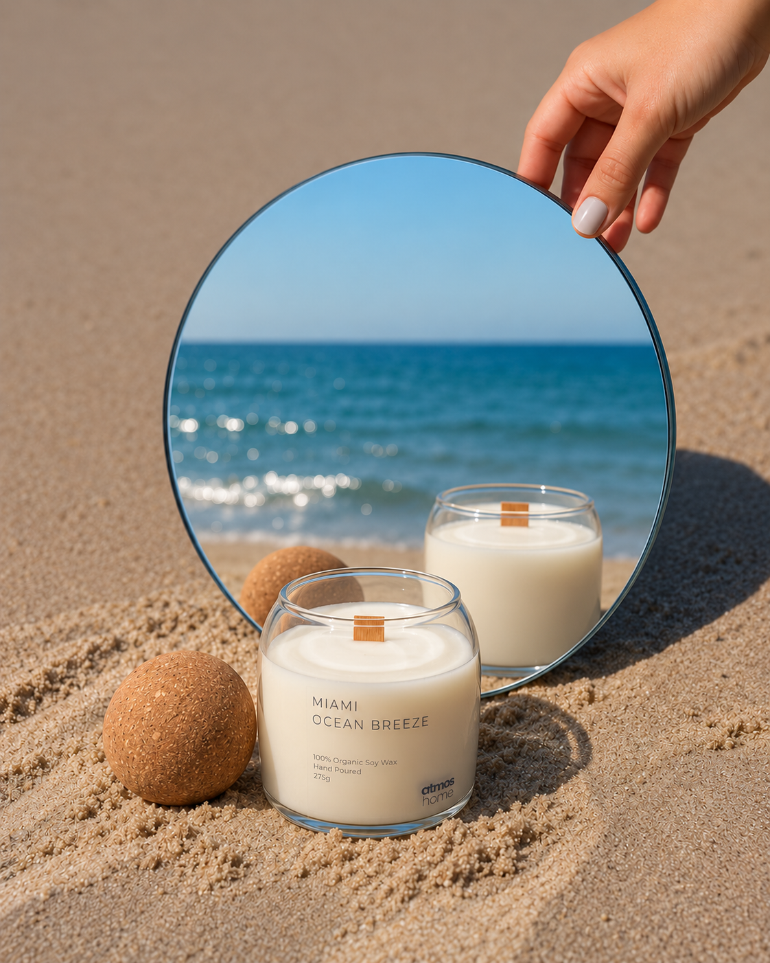 Miami's Ocean Breeze Soy Candle