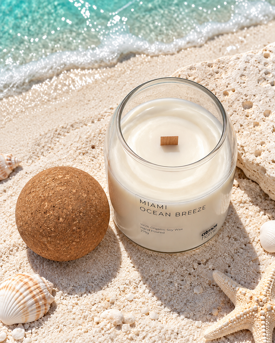 Miami's Ocean Breeze Soy Candle