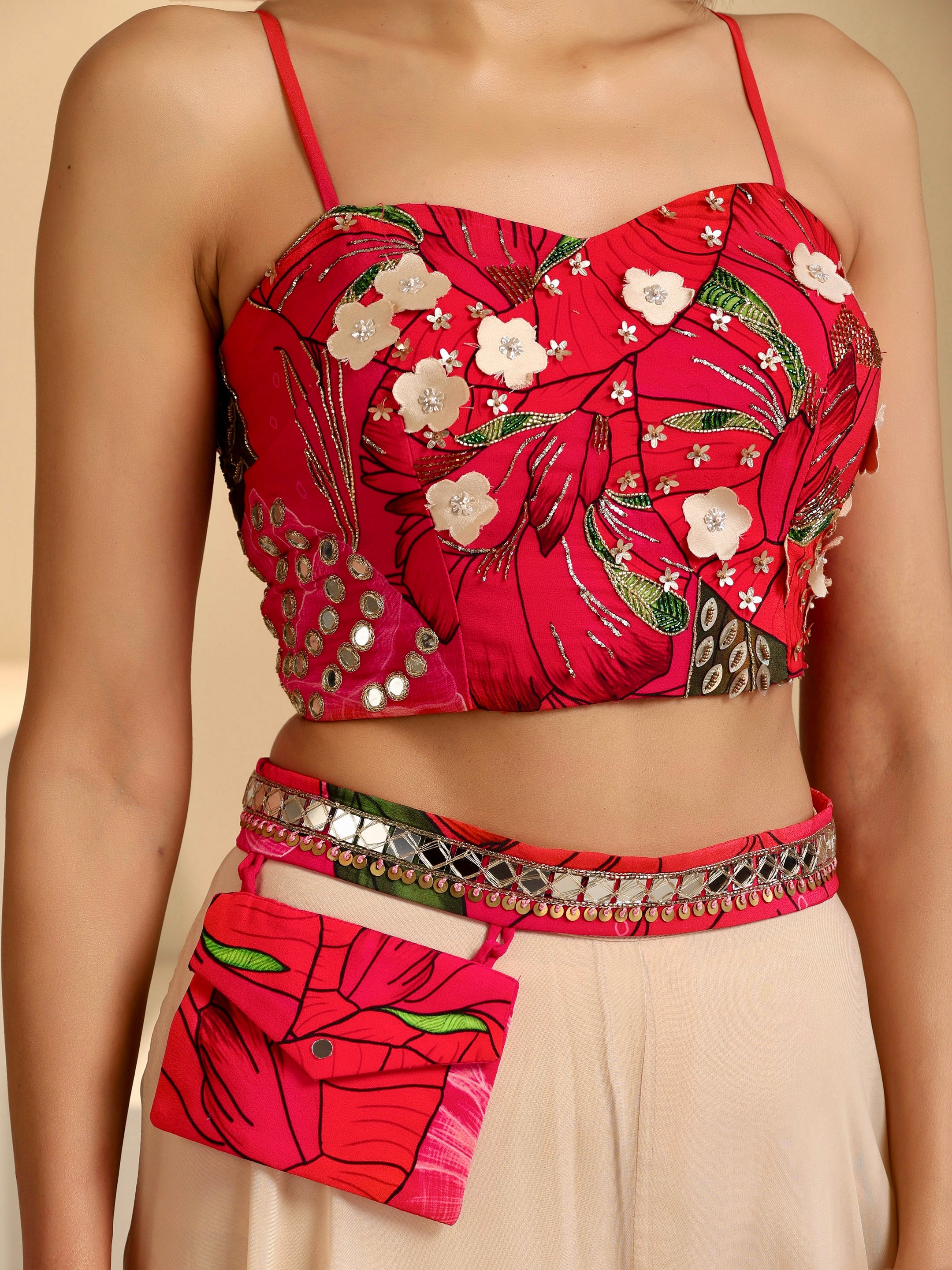 Aanchal Jain | Zariyah Embroidered Upside Down Palazzo Set