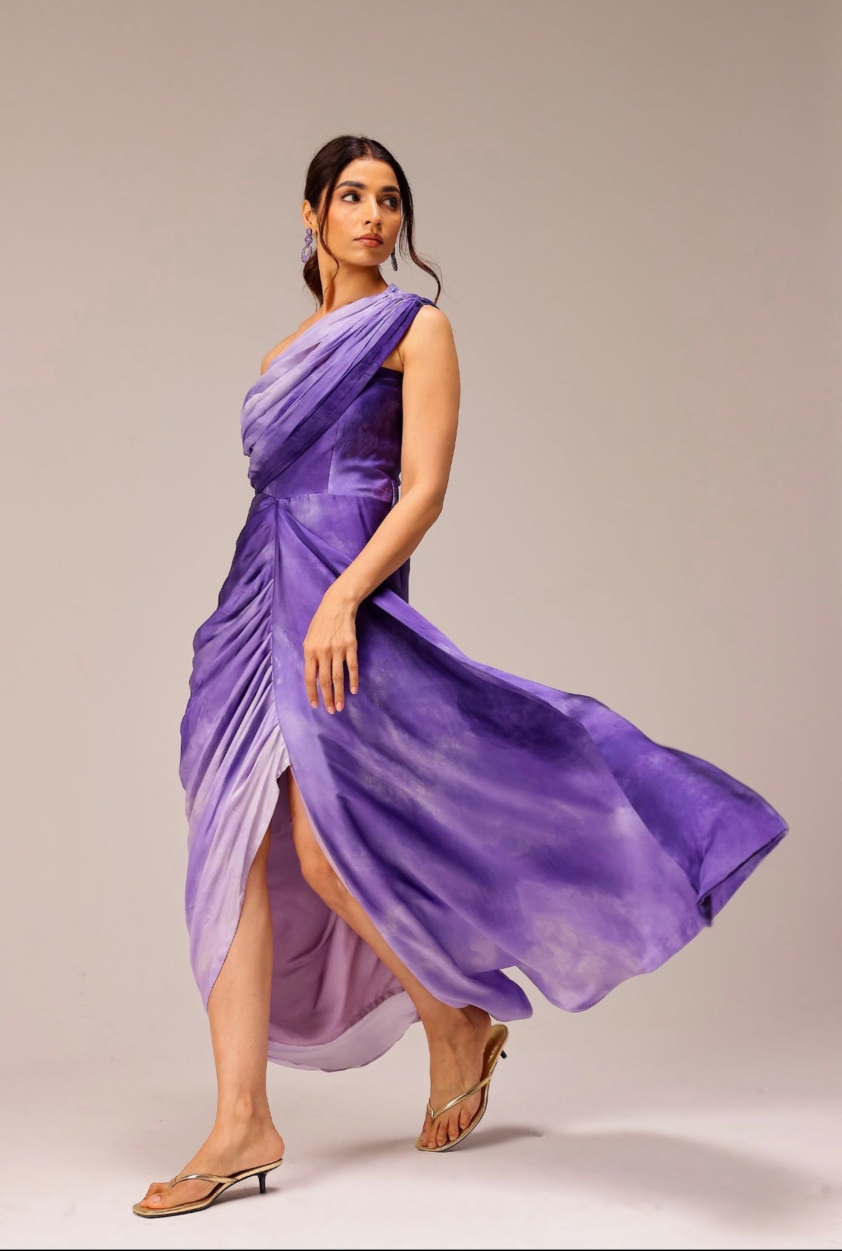 Iris One Shoulder Gown