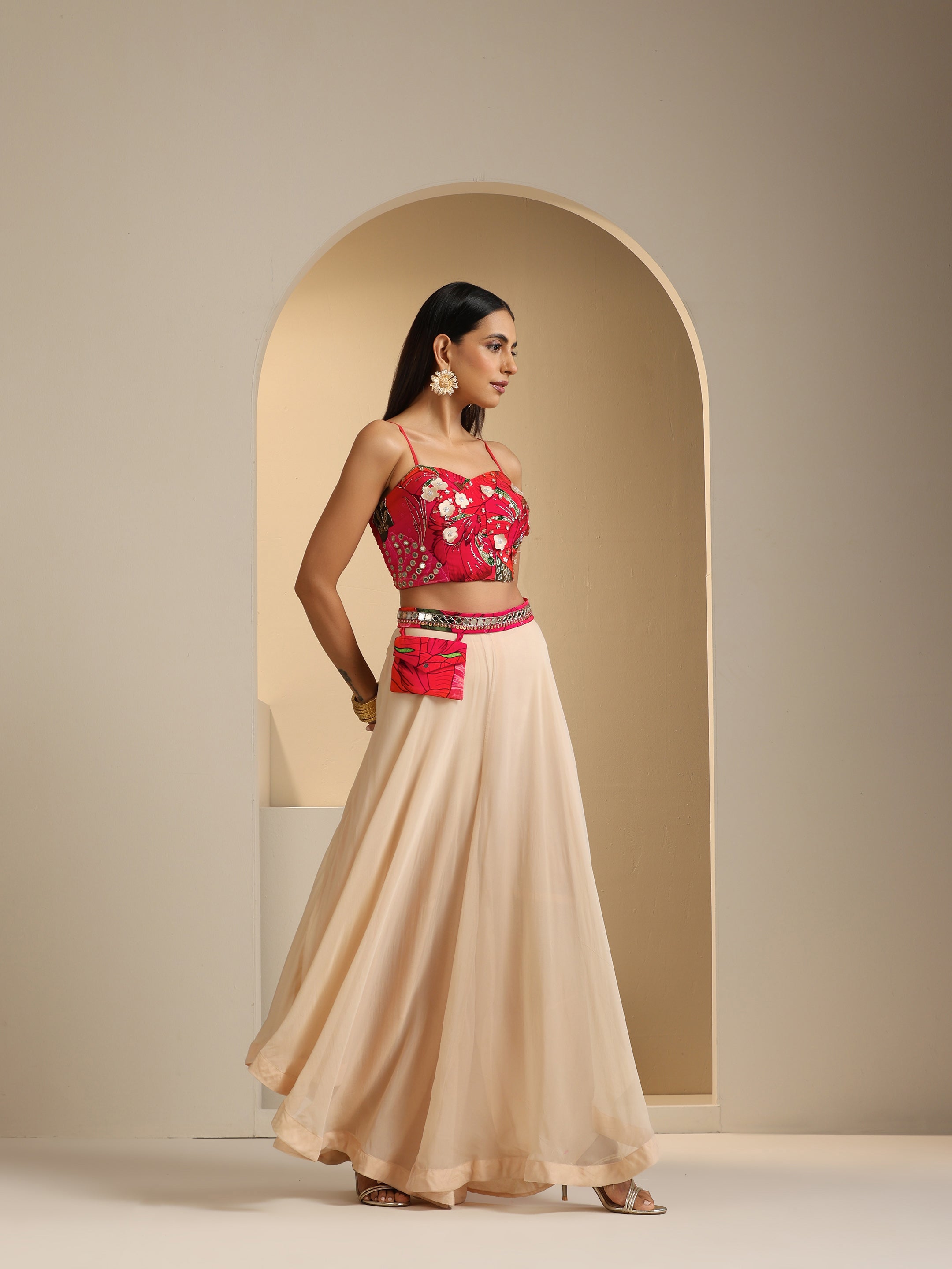 Zariyah Embroidered Upside Down Palazzo Set