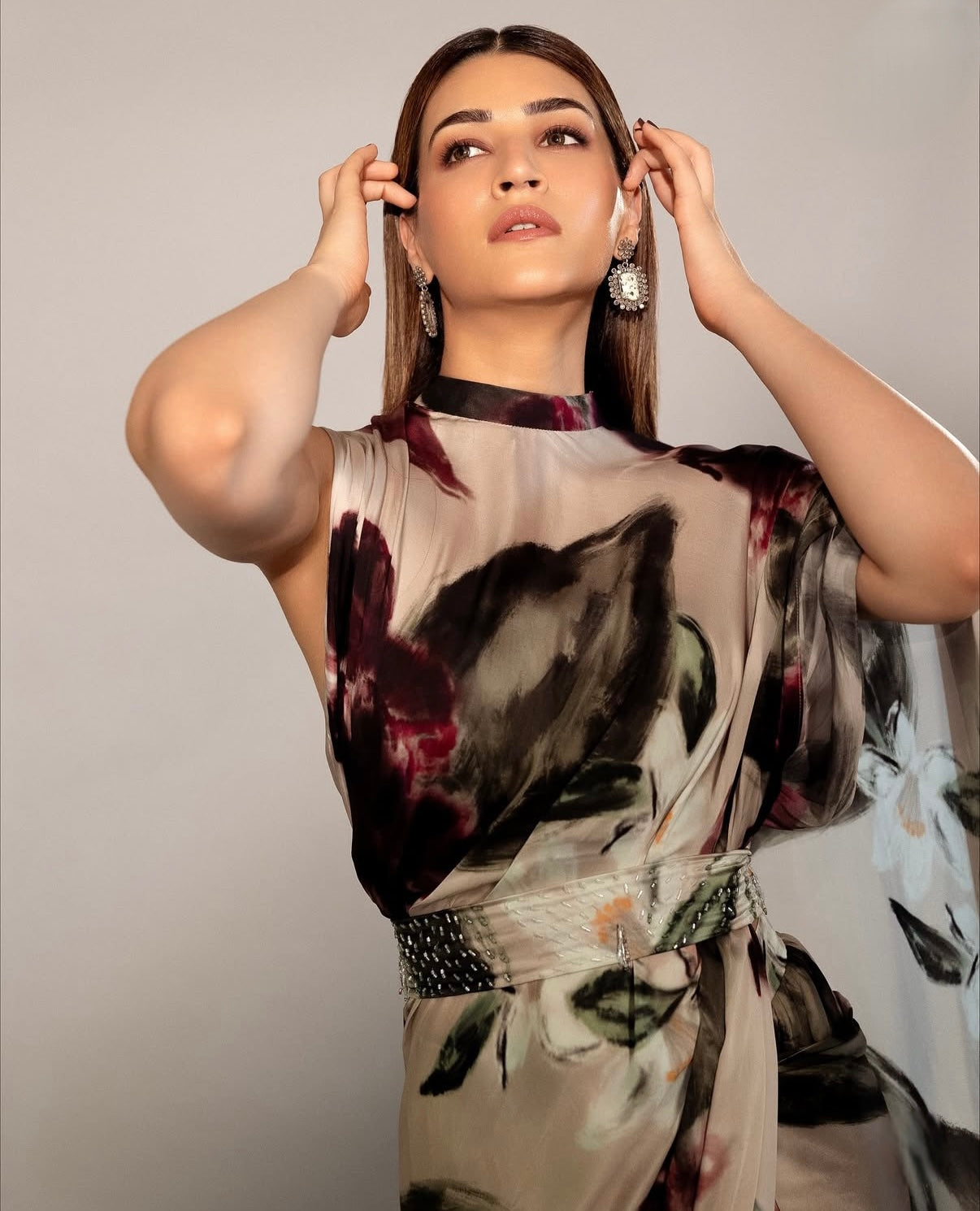 Kriti Sannon in Ivy Gardenia Pallu Saree