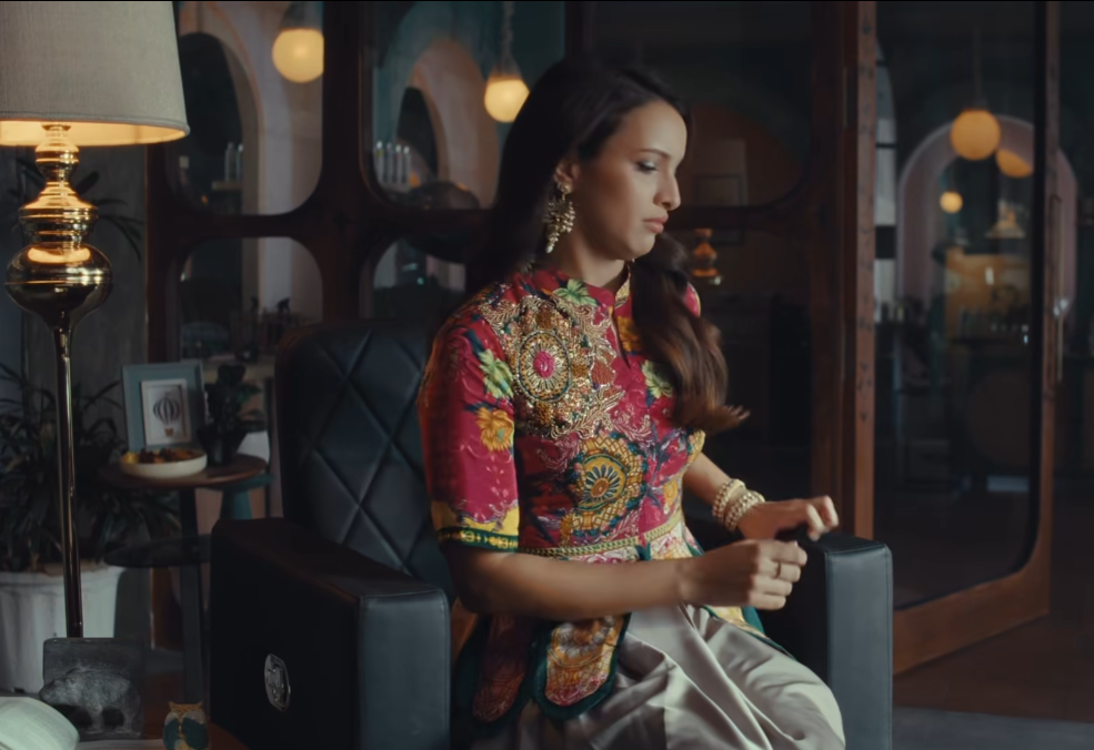 Tripti Dimri in Torana Embroidered Peplum Top with Dhoti Pants