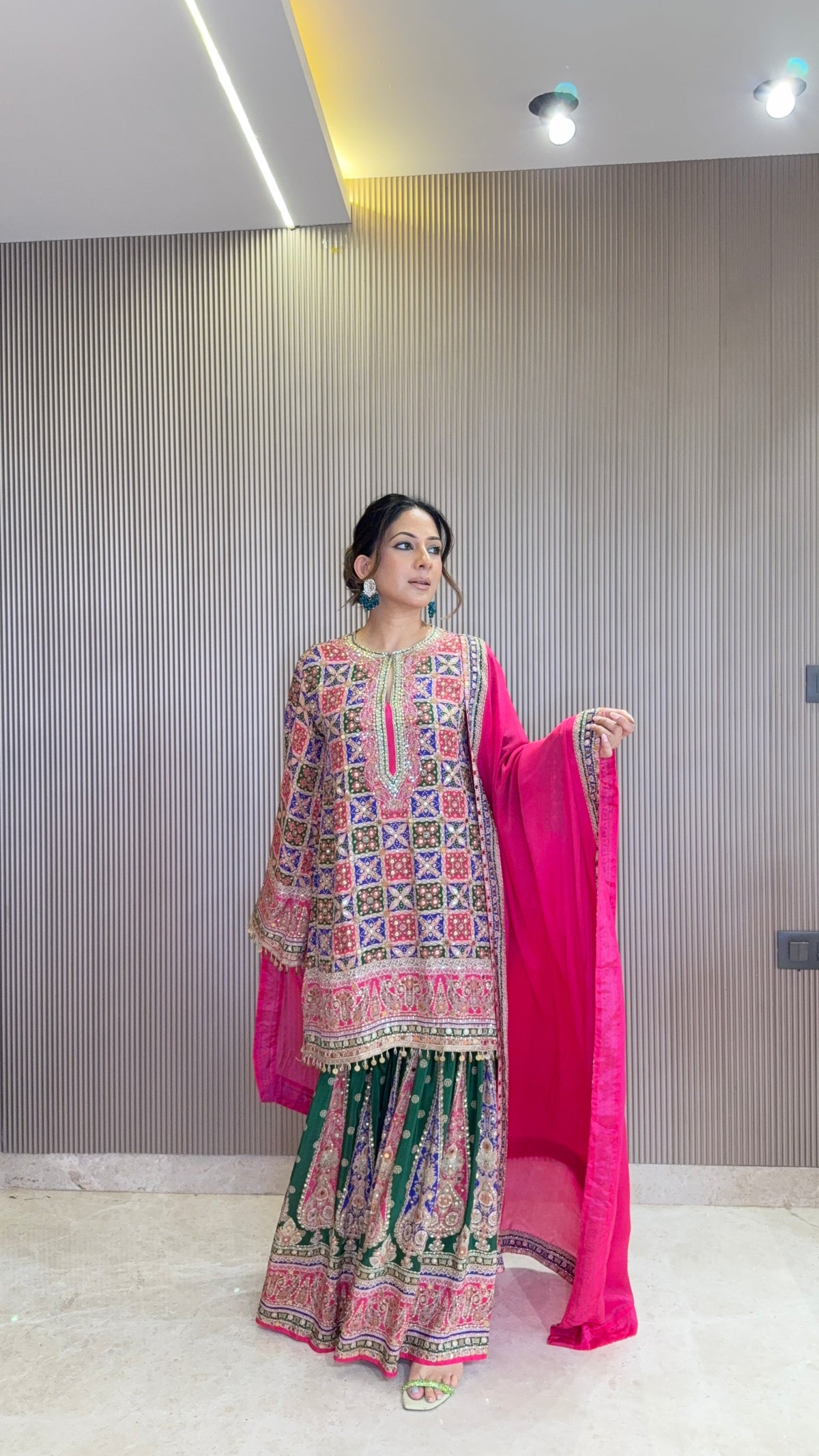 Navrang Kurta with Gharara & Dupatta