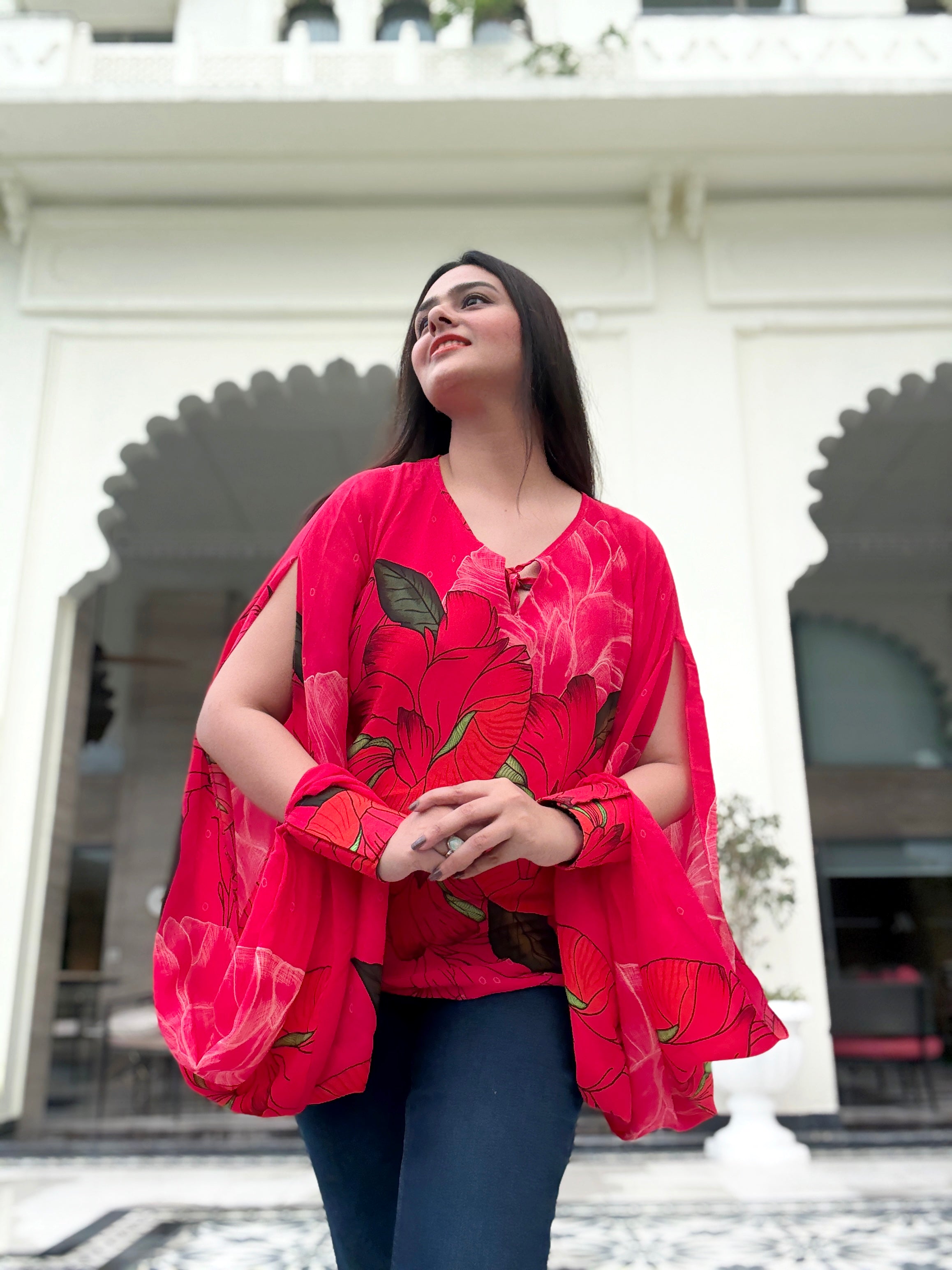 Baagh Cuff Sleeves Top