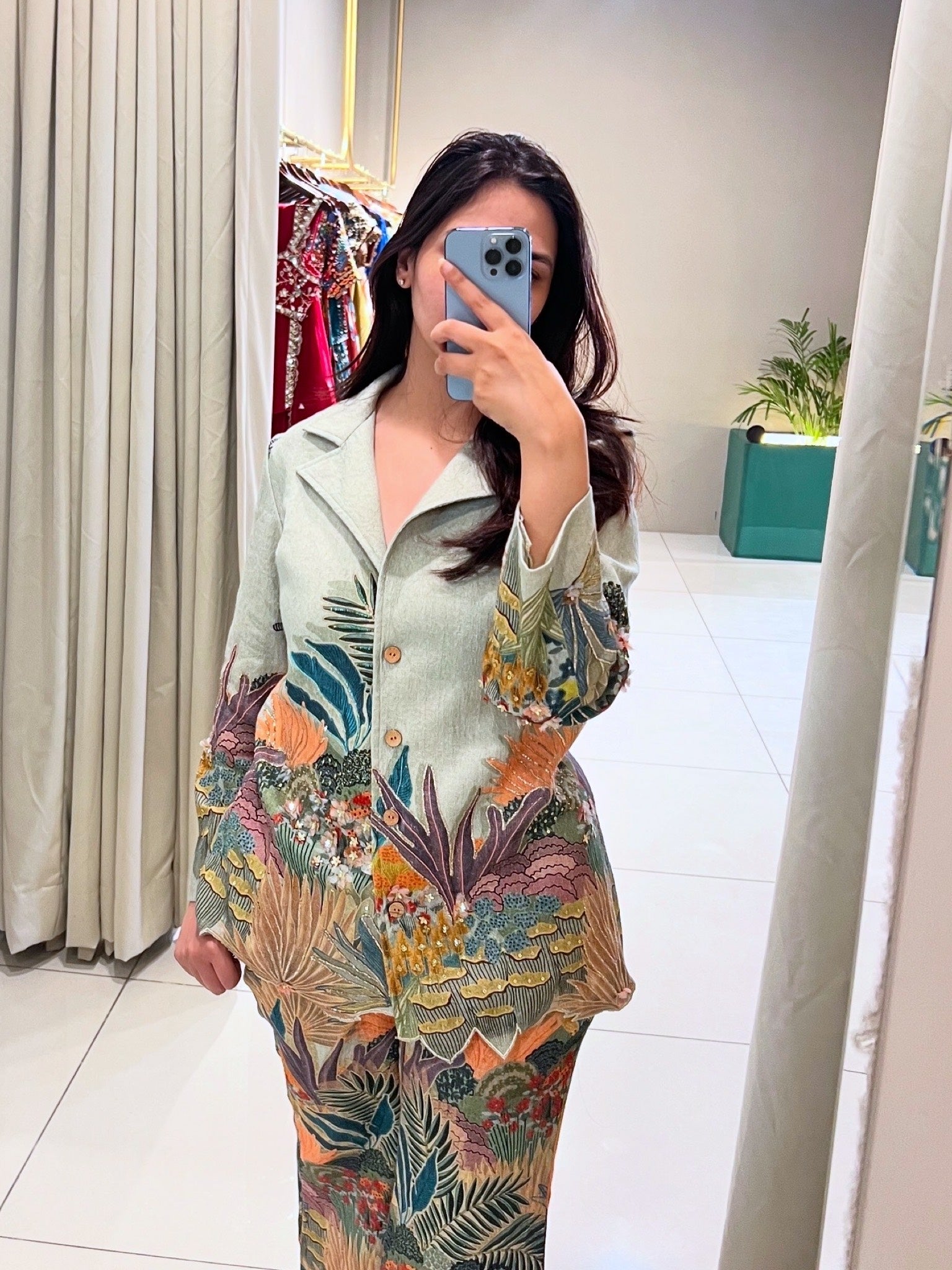 Kaira Embroidered Blazer Set