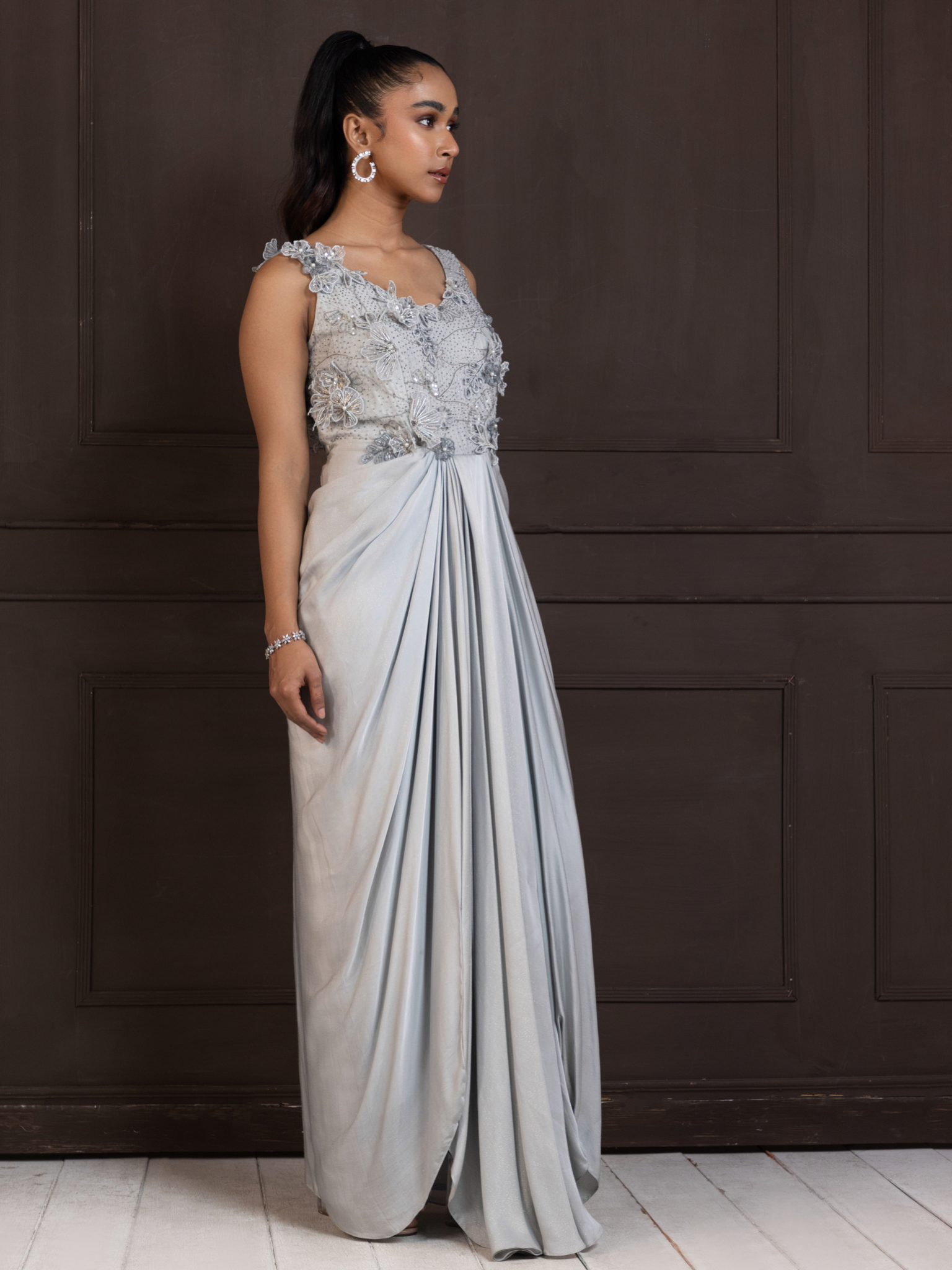 Celestial Cascade Gown