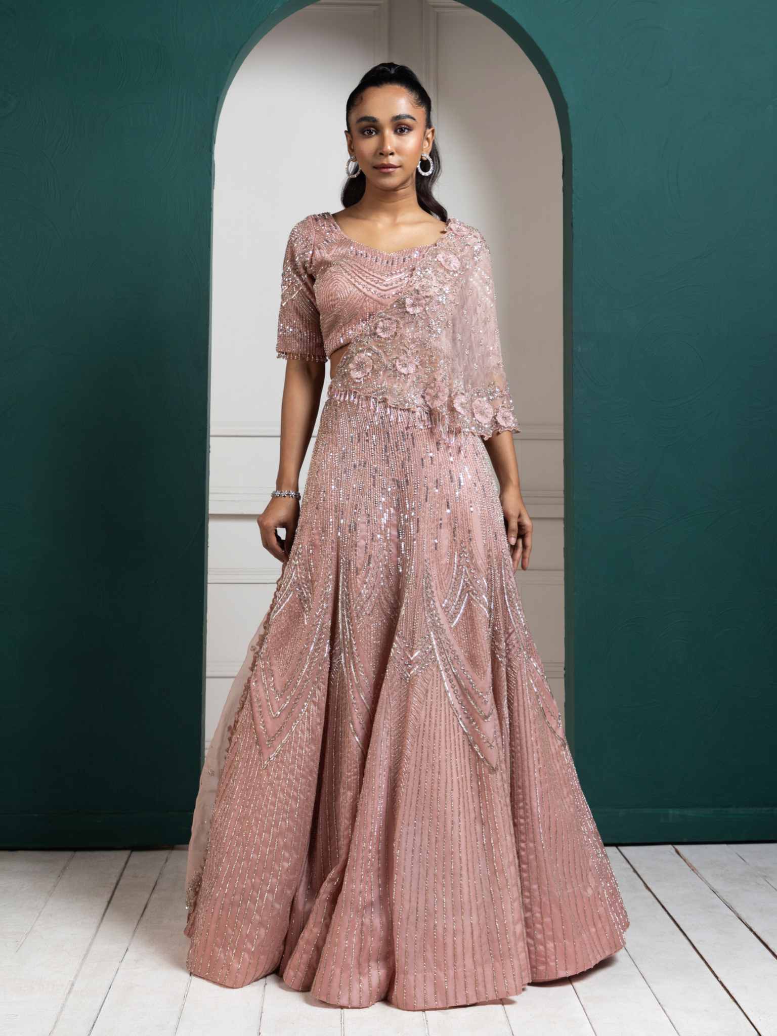 Rosé Sparkle Lehenga Set
