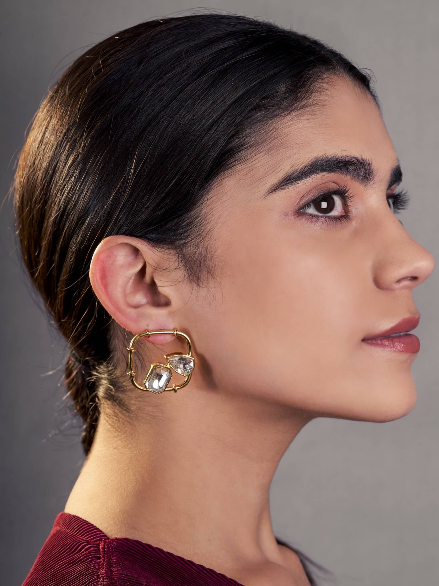 Golden Bliss Square Studs