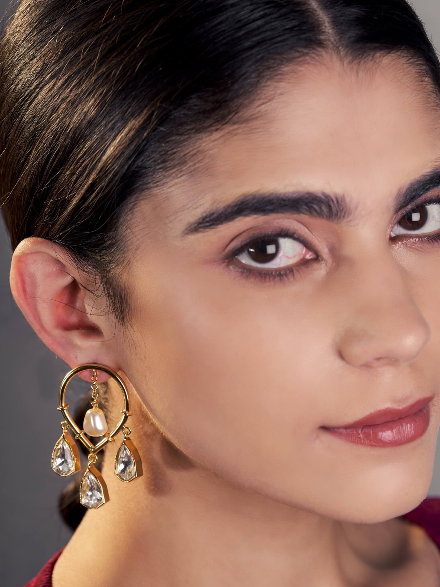 Golden Joy Dangler Earrings