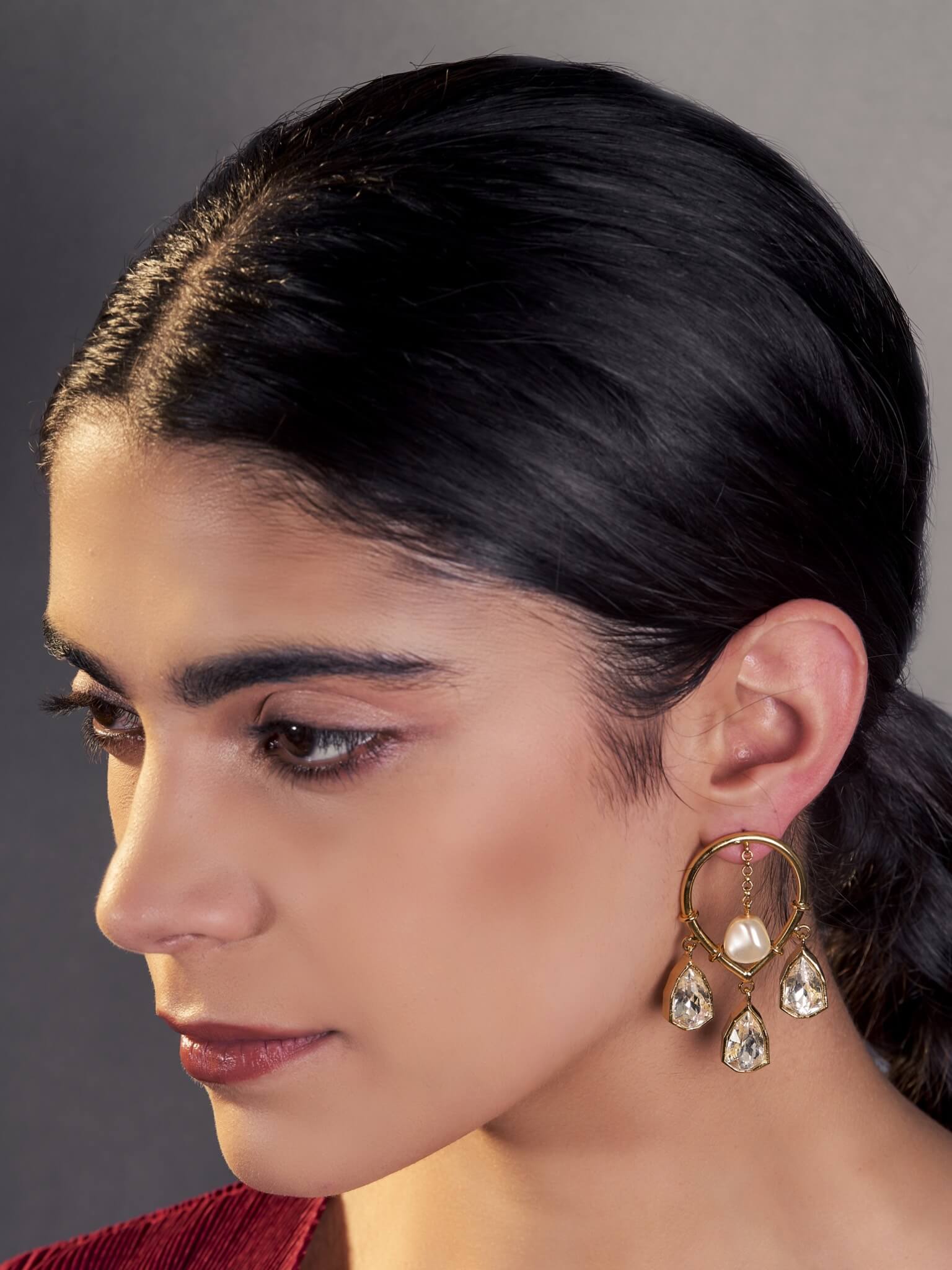Golden Joy Dangler Earrings