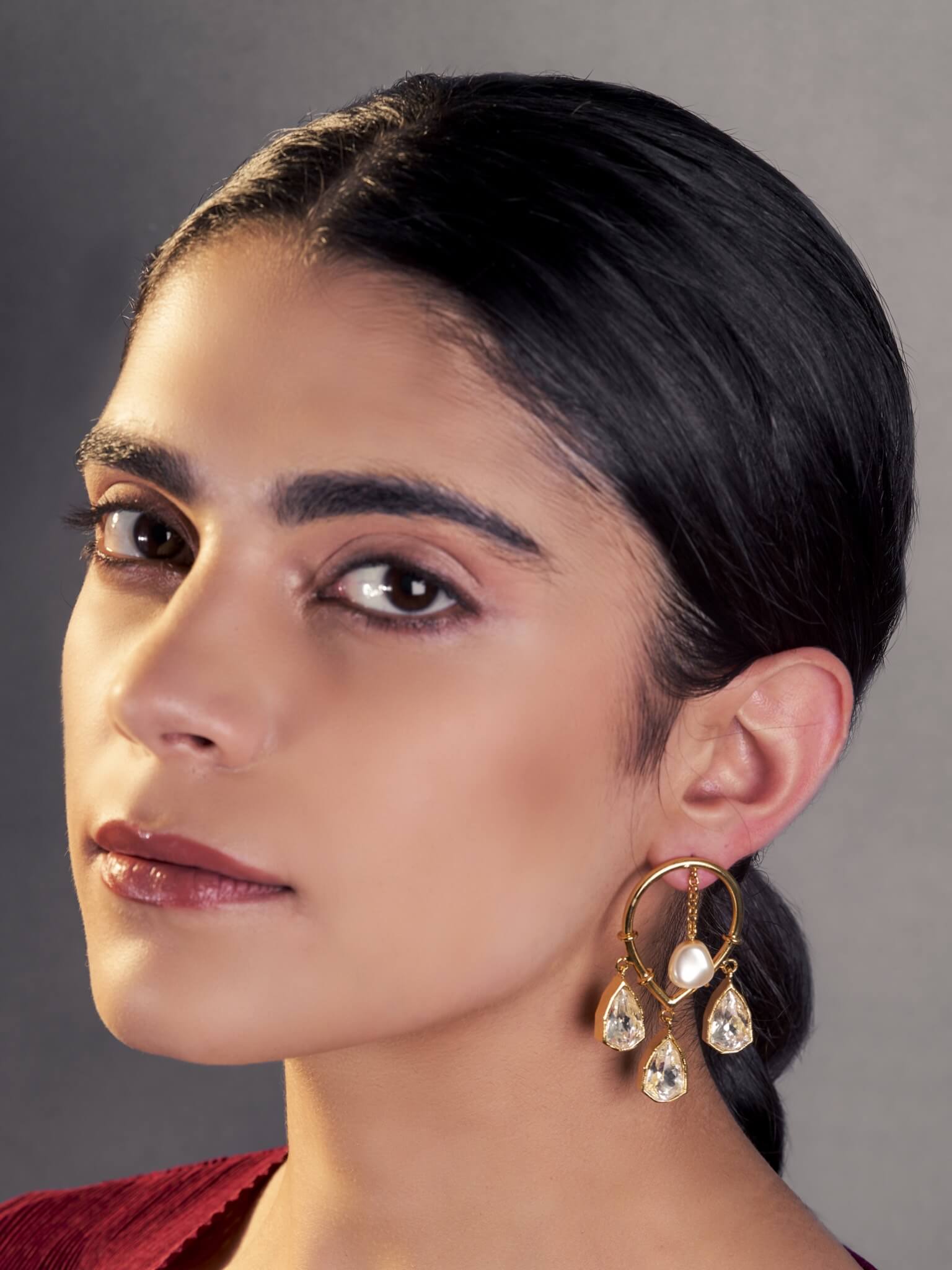 Golden Joy Dangler Earrings