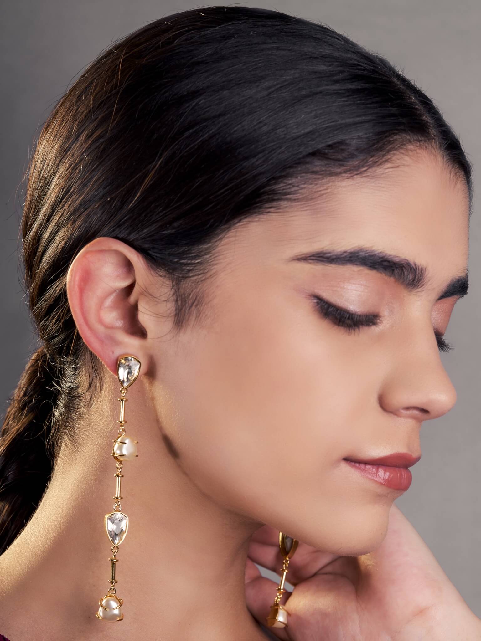 Golden Paradise Dangler Earrings