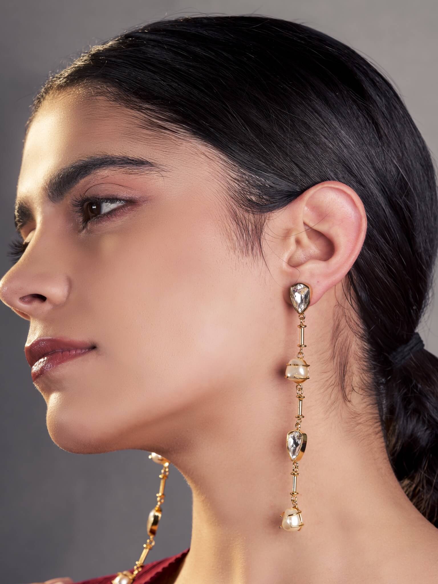 Golden Paradise Dangler Earrings