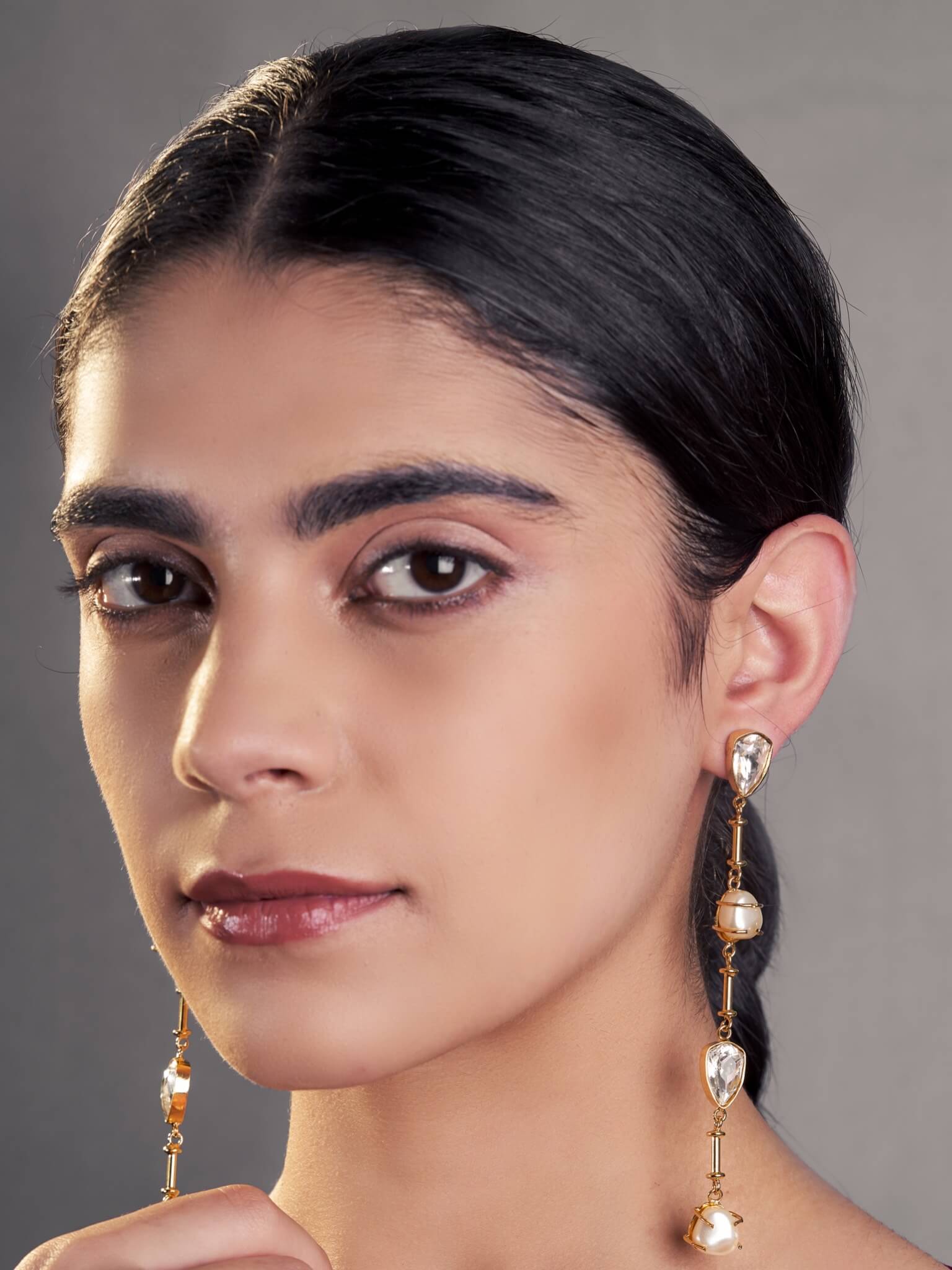 Golden Paradise Dangler Earrings