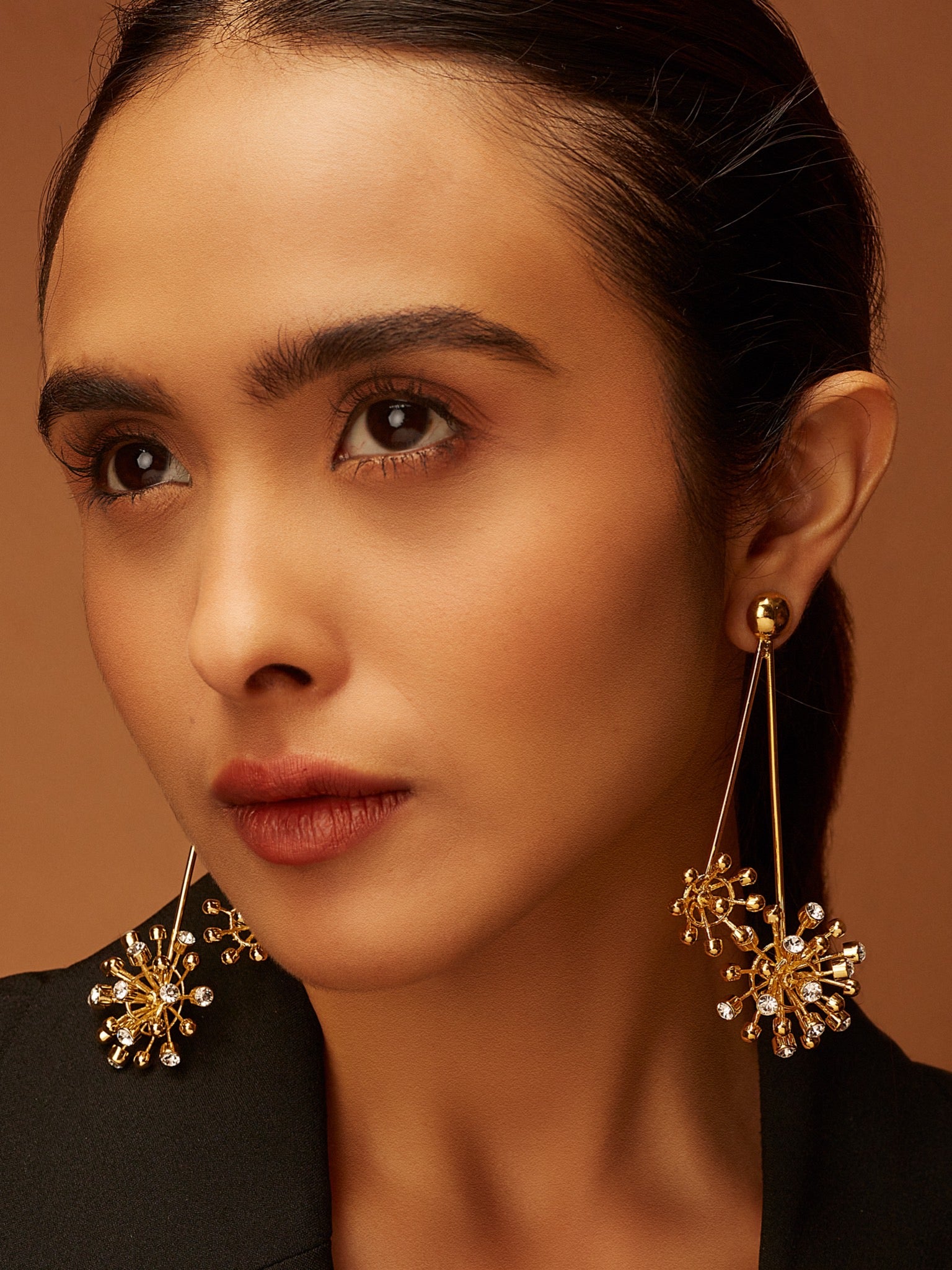 Dual Flora Long Earrings