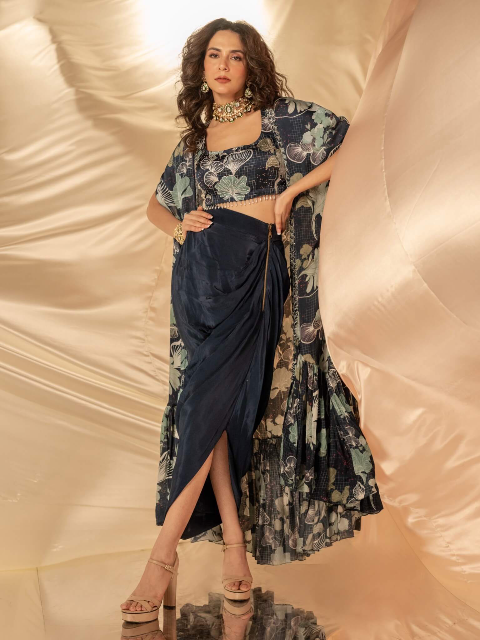 Gulshan Drape Skirt Set
