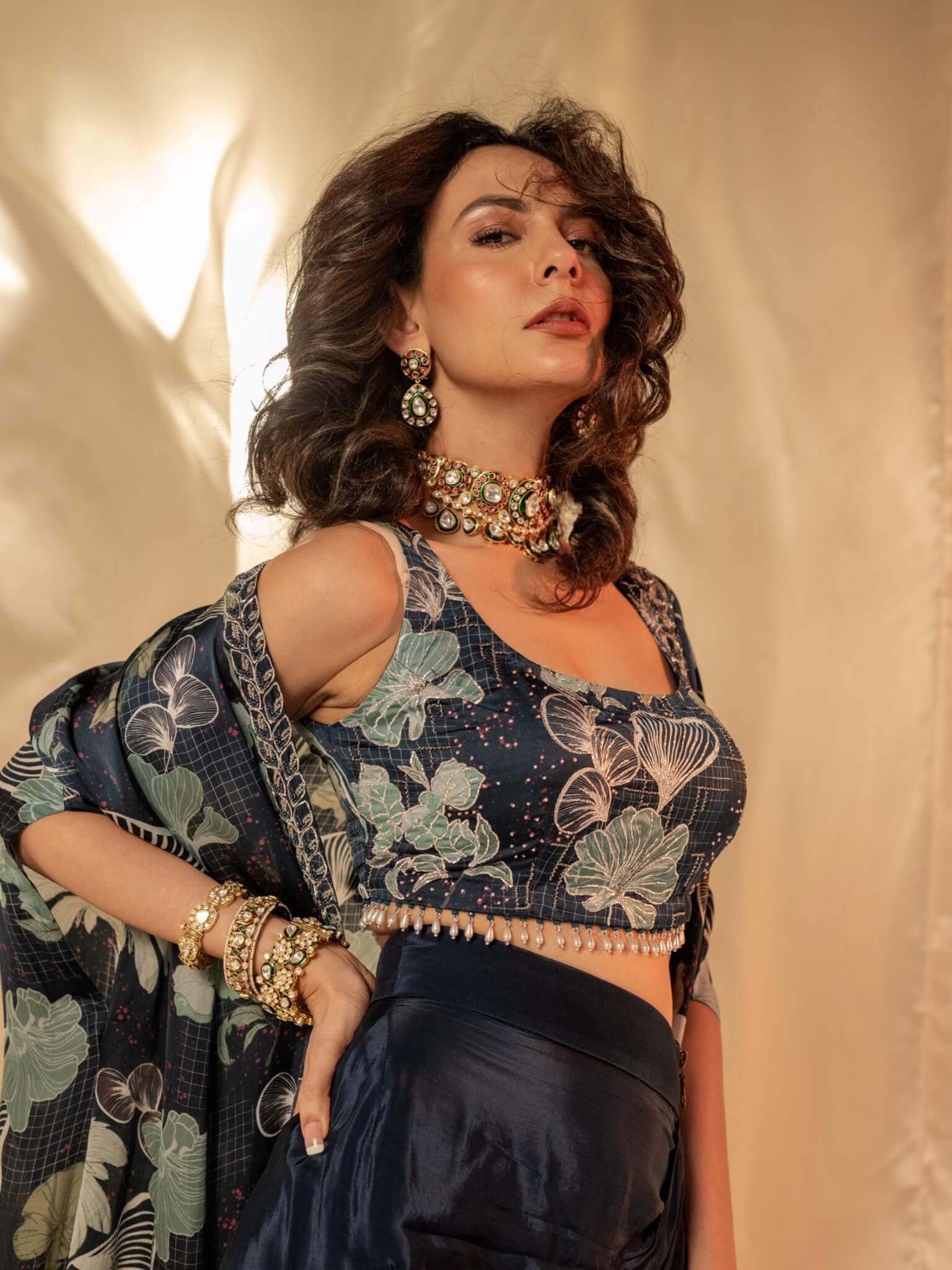 Gulshan Drape Skirt Set