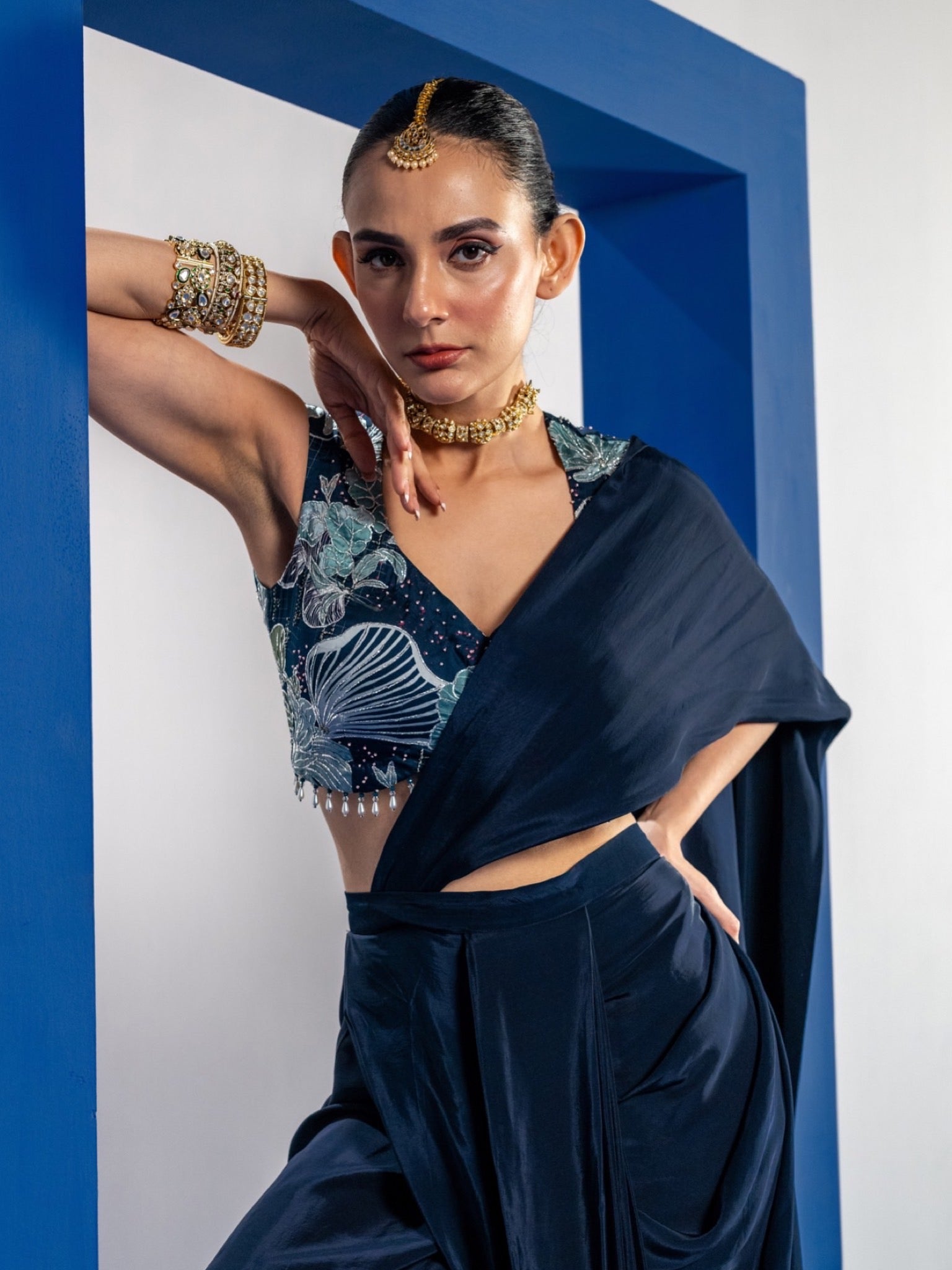 Rangtara Drape Saree Set