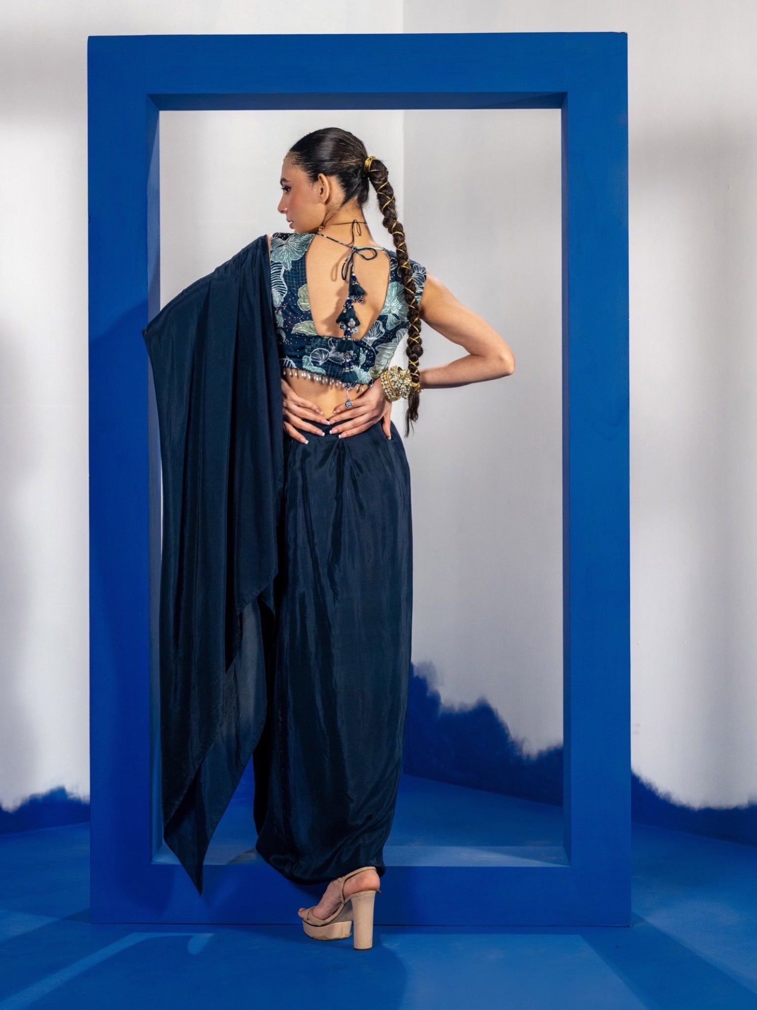 Rangtara Drape Saree Set