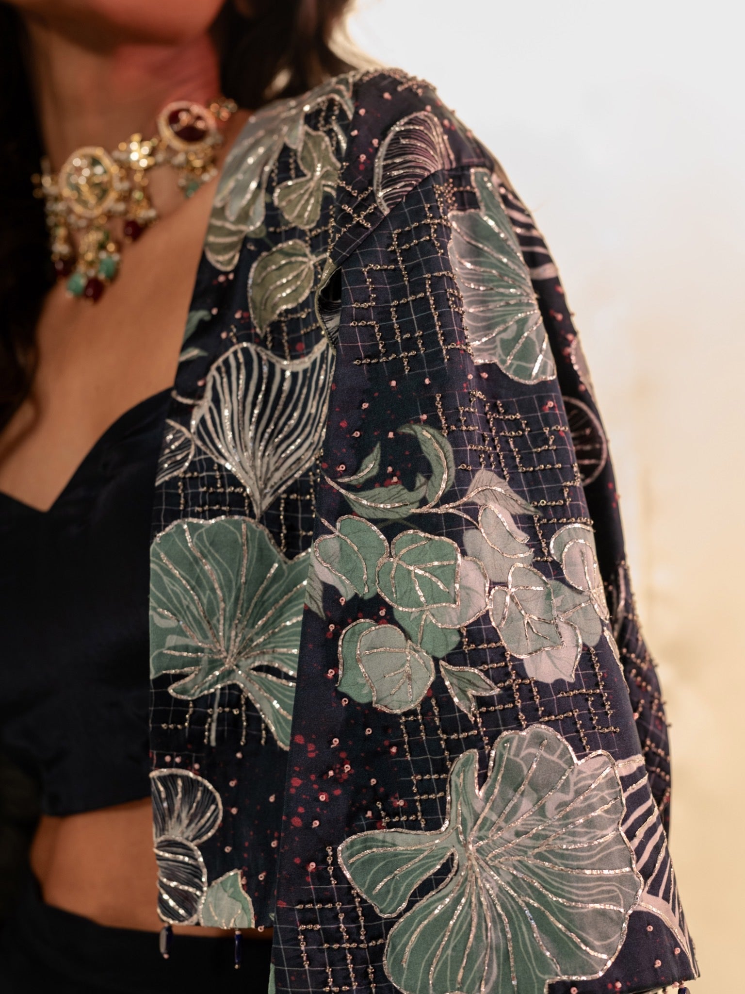 Komal Cape Jacket with Palazzo Set