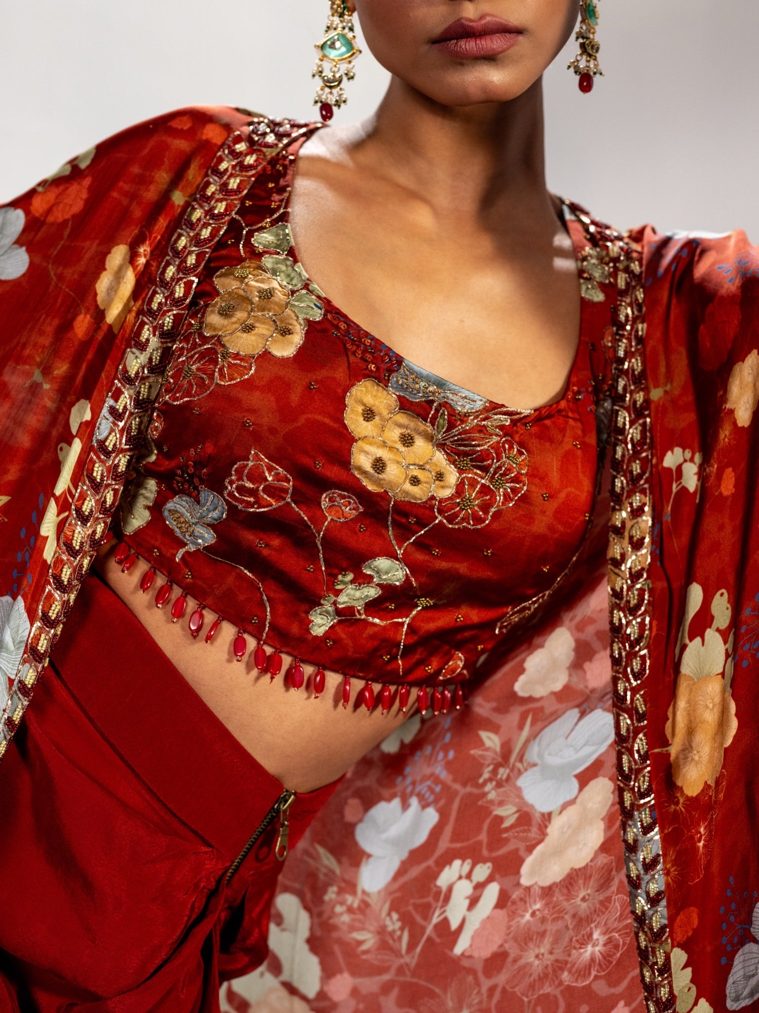 Gulrang Drape Skirt Set