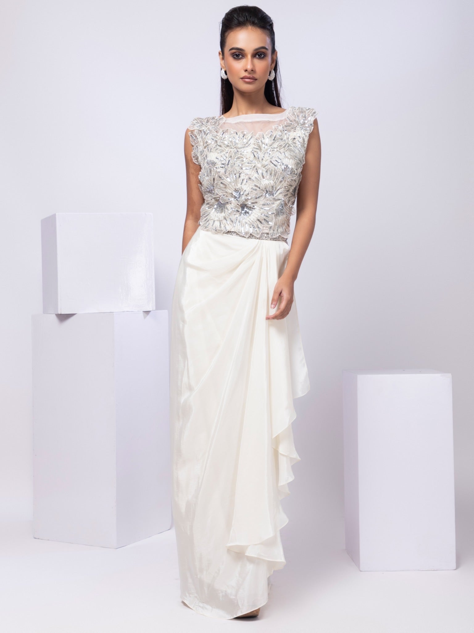 Arleth Drape Skirt Set