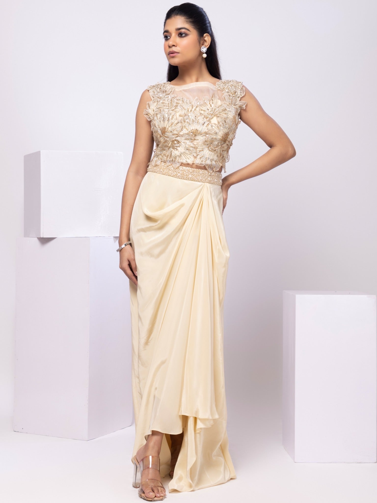 Arleth Drape Skirt Set